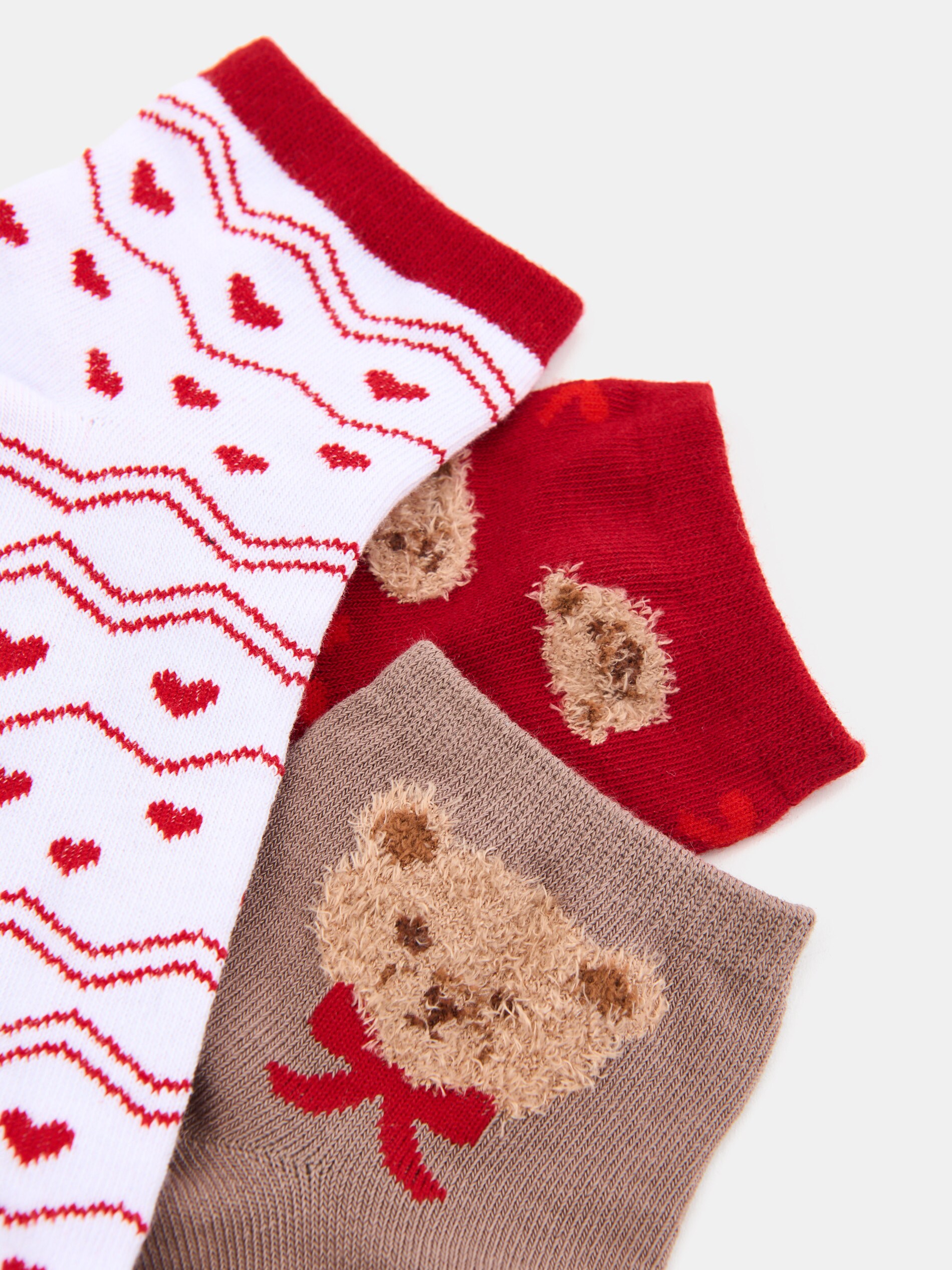 Sinsay - Συσκευασία 3 ζευγών κάλτσες με χριστουγεννιάτικο μοτίβο - πολυχρωμο φωτογραφία