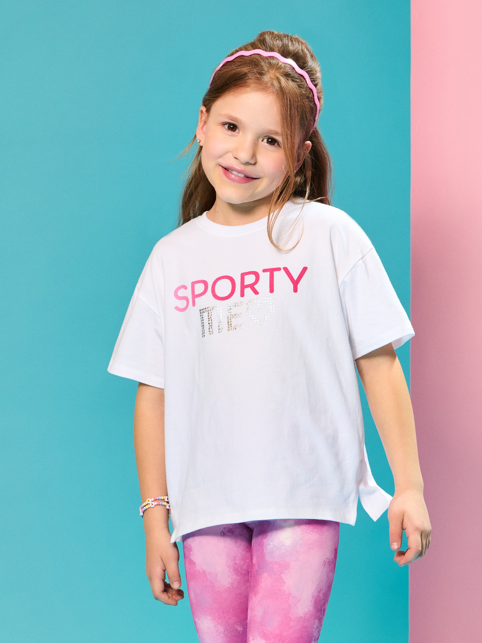 Sinsay - Μπλούζα Active - λευκο φωτογραφία