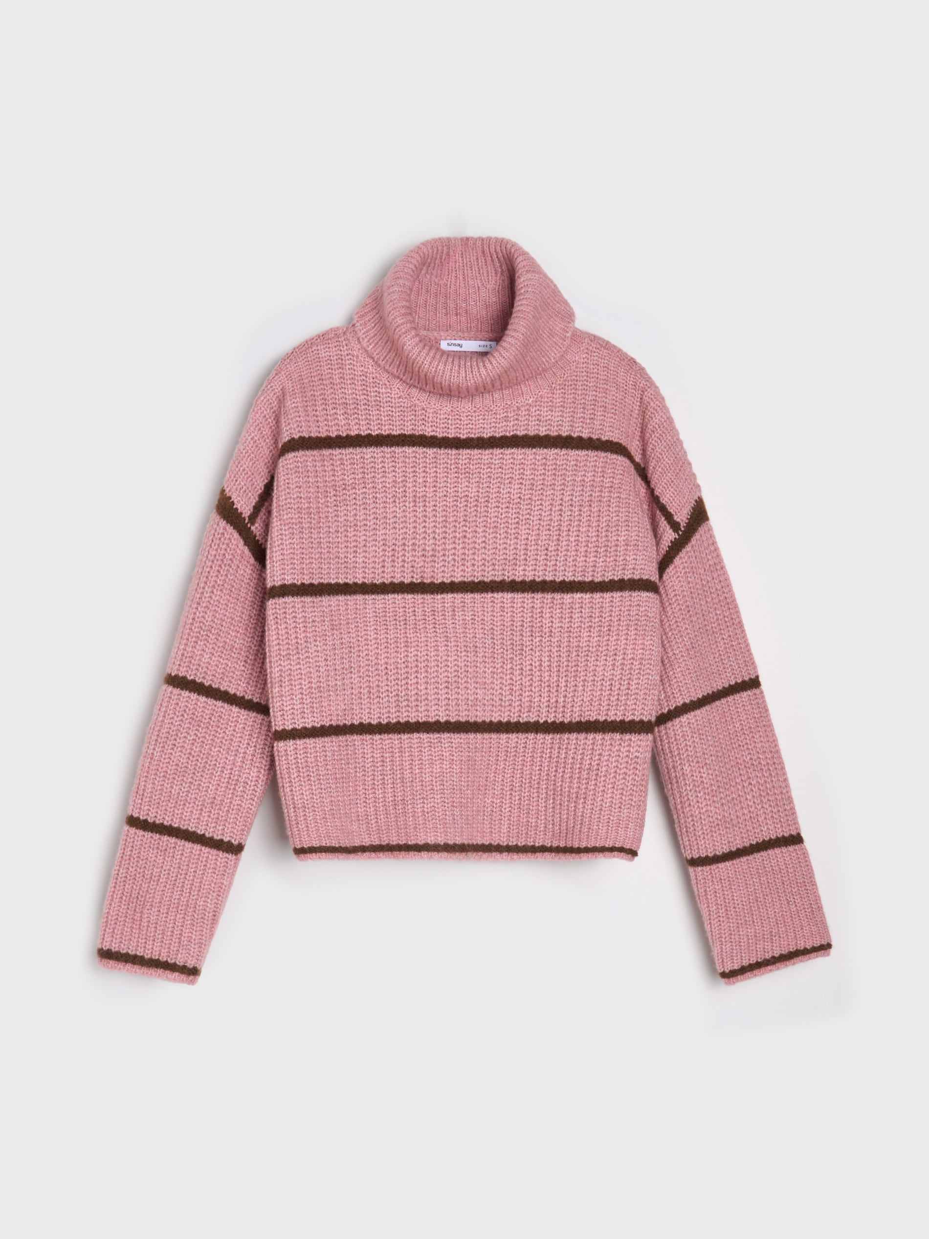 Sinsay - Ριγέ πουλόβερ - ροζ φωτογραφία