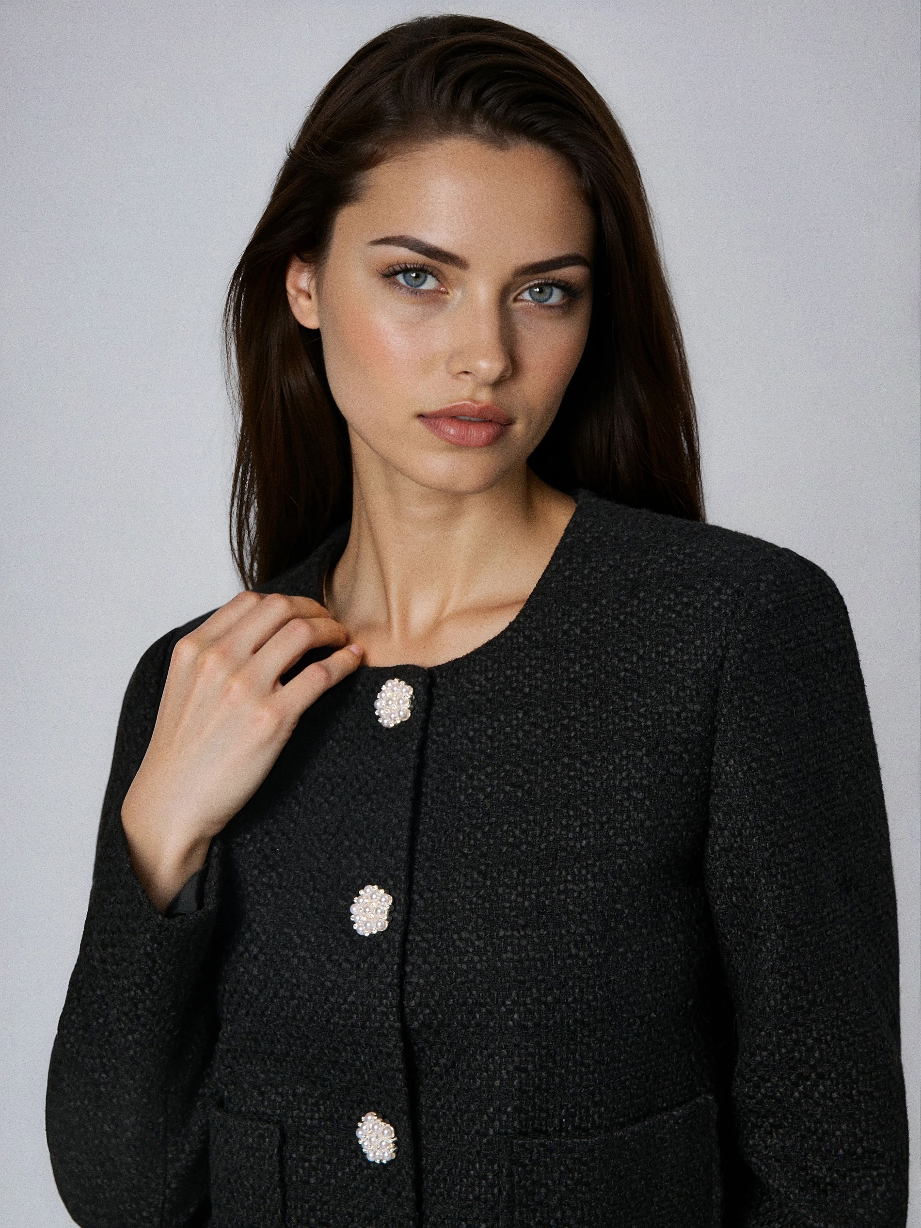 Sinsay - Σακάκι με διακοσμητικά κουμπιά - μαυρο φωτογραφία