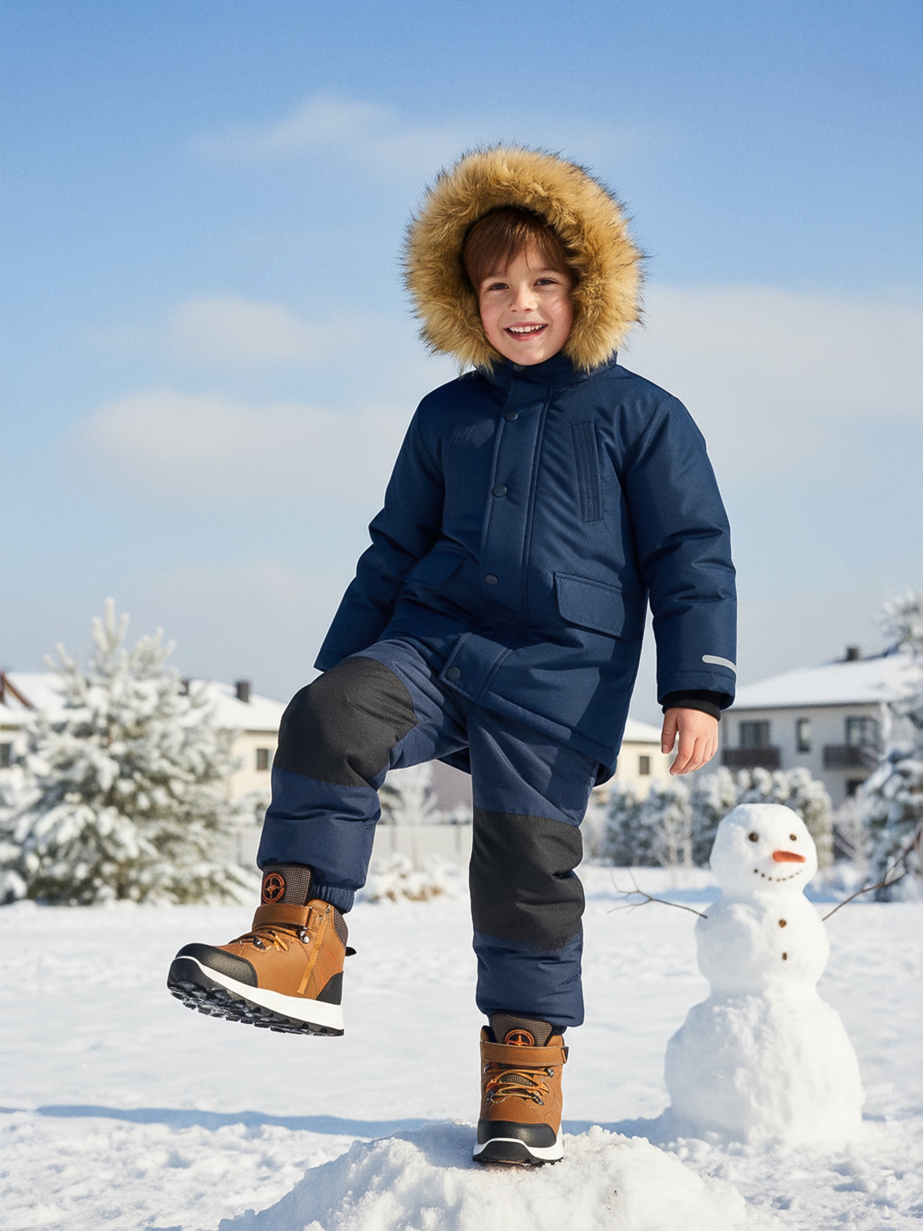 Sinsay - Μονωμένο παντελόνι - ναυτικο μπλε φωτογραφία