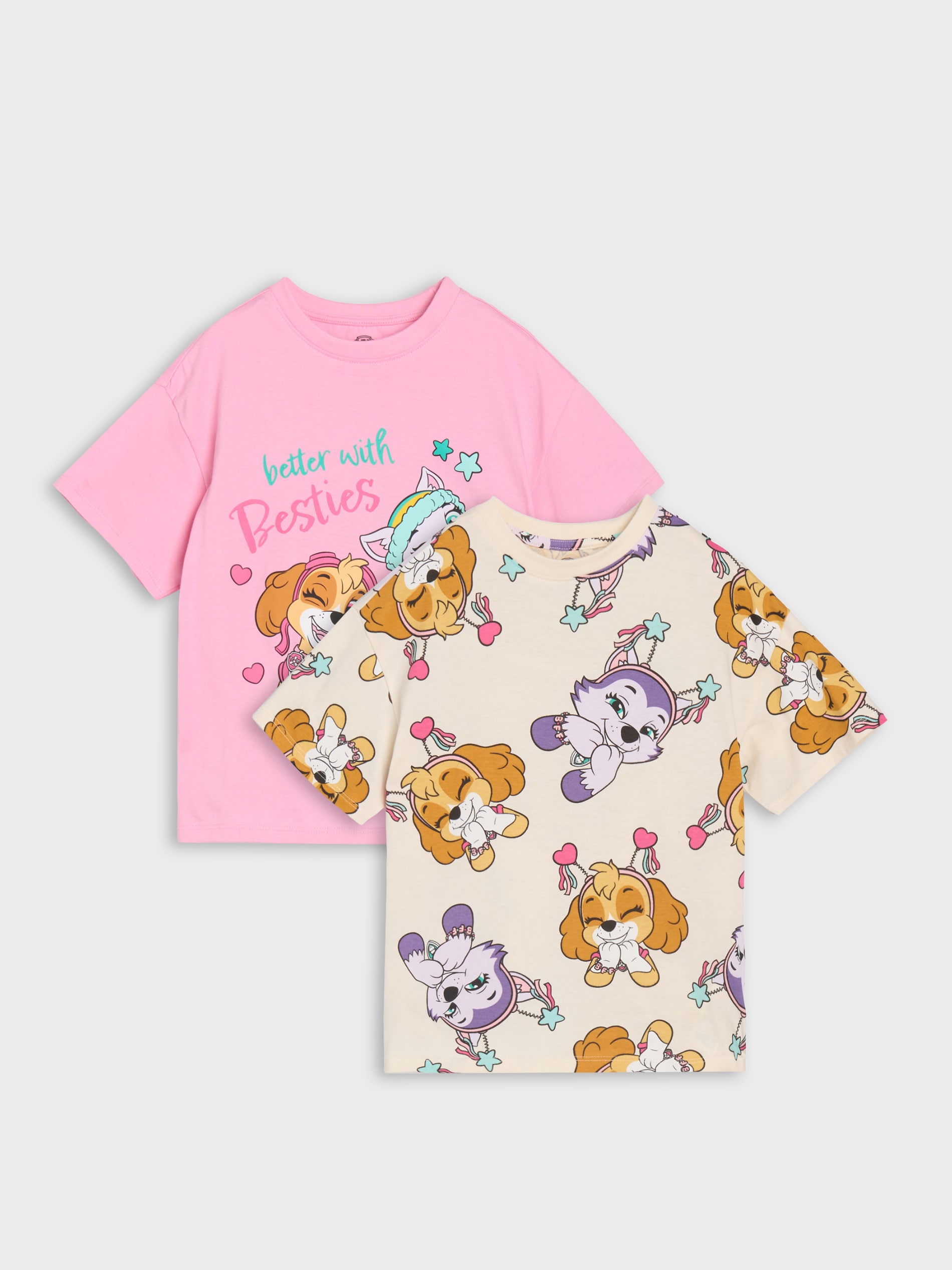 Sinsay - Koszulki 2 pack PAW Patrol - różowy