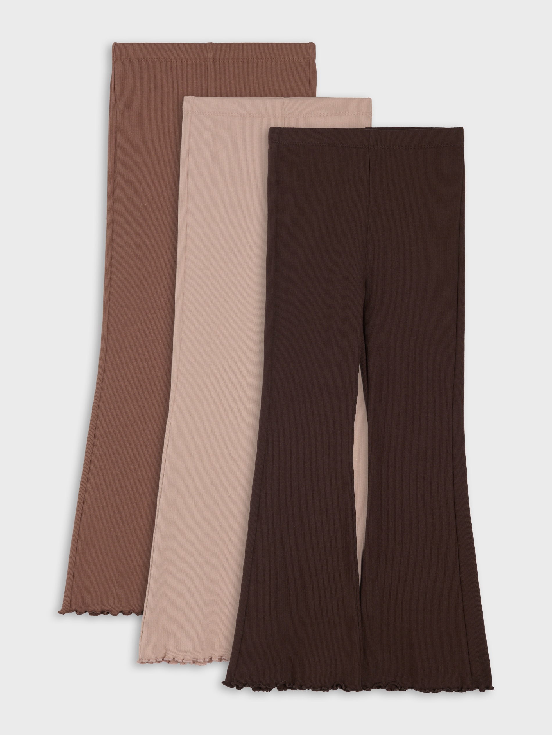 Sinsay - Bawełniane legginsy flare 3 pack - wielobarwny
