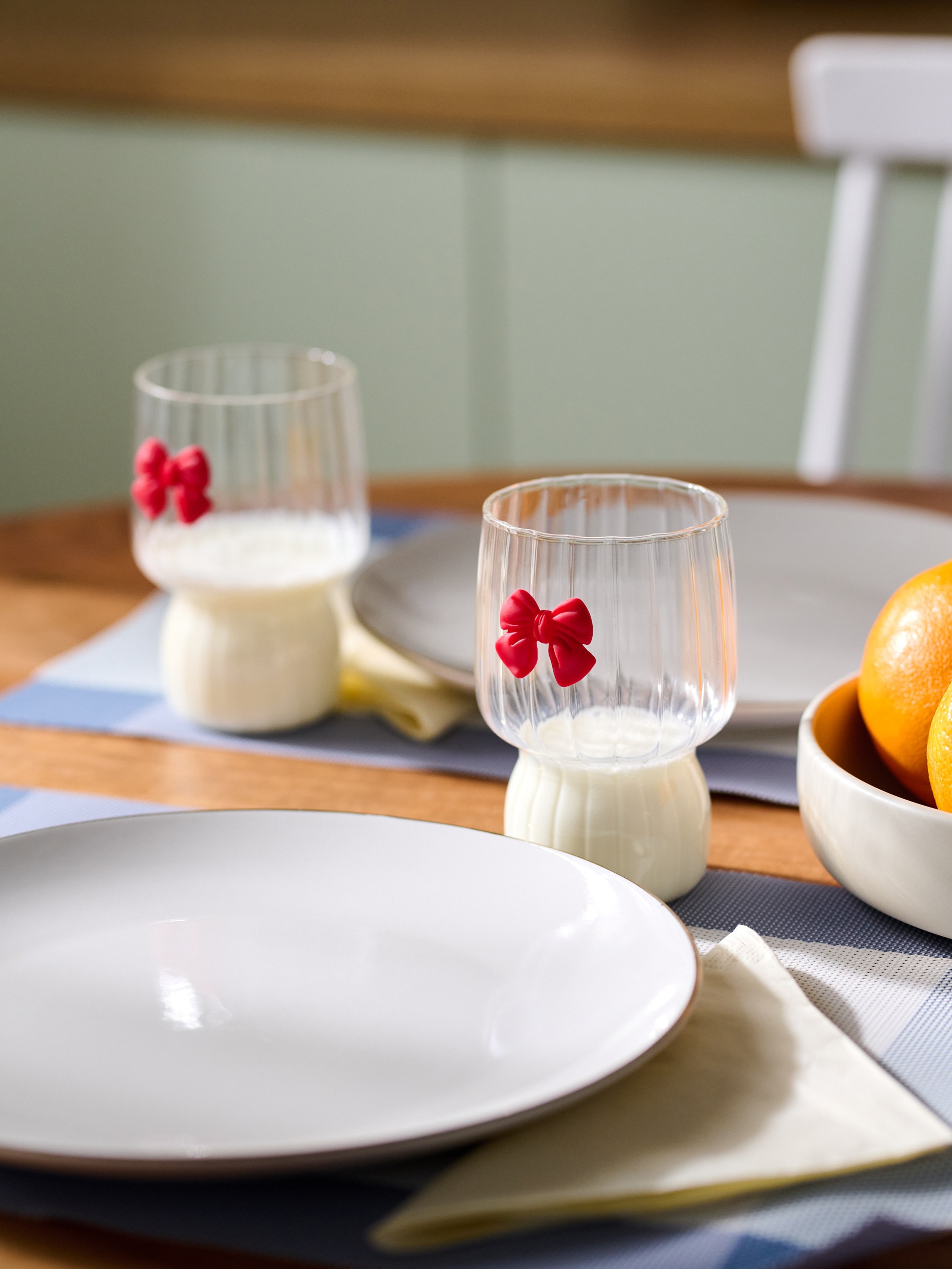 Sinsay - Ποτήρια με ραβδώσεις, σετ 2 τεμαχίων - λευκο φωτογραφία