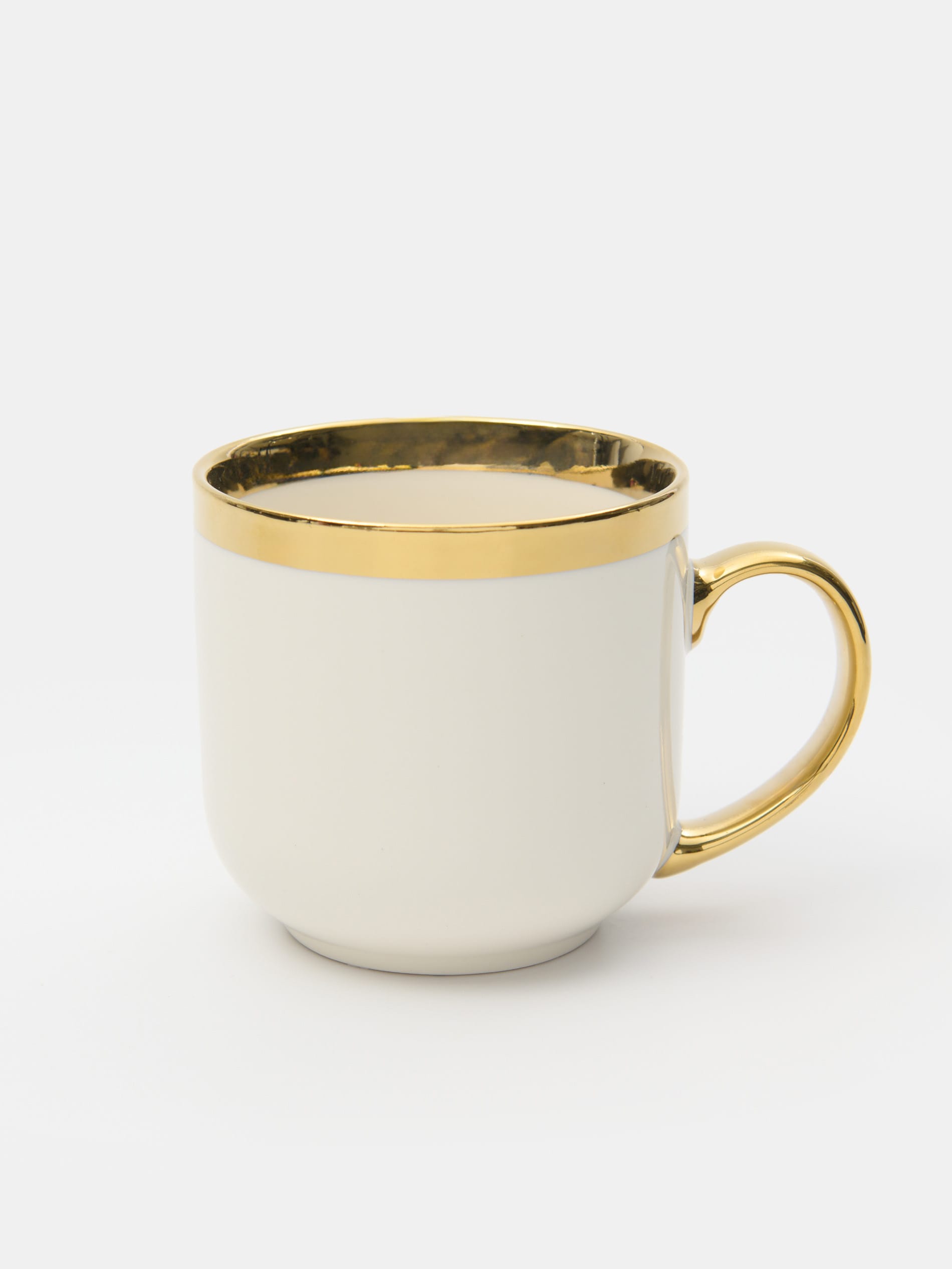 Sinsay - Κούπα με χρυσό χερούλι - λευκο φωτογραφία