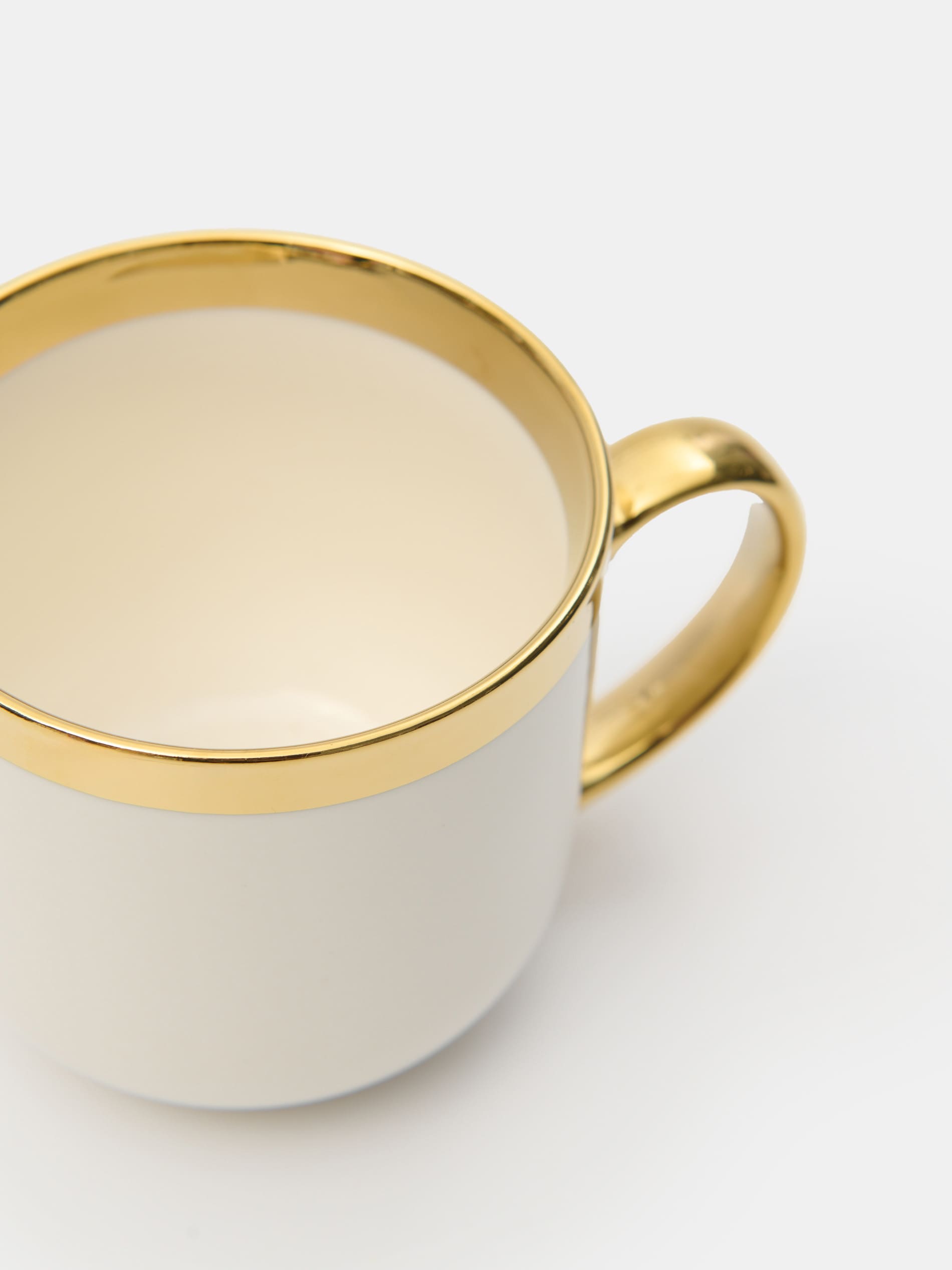 Sinsay - Κούπα με χρυσό χερούλι - λευκο φωτογραφία