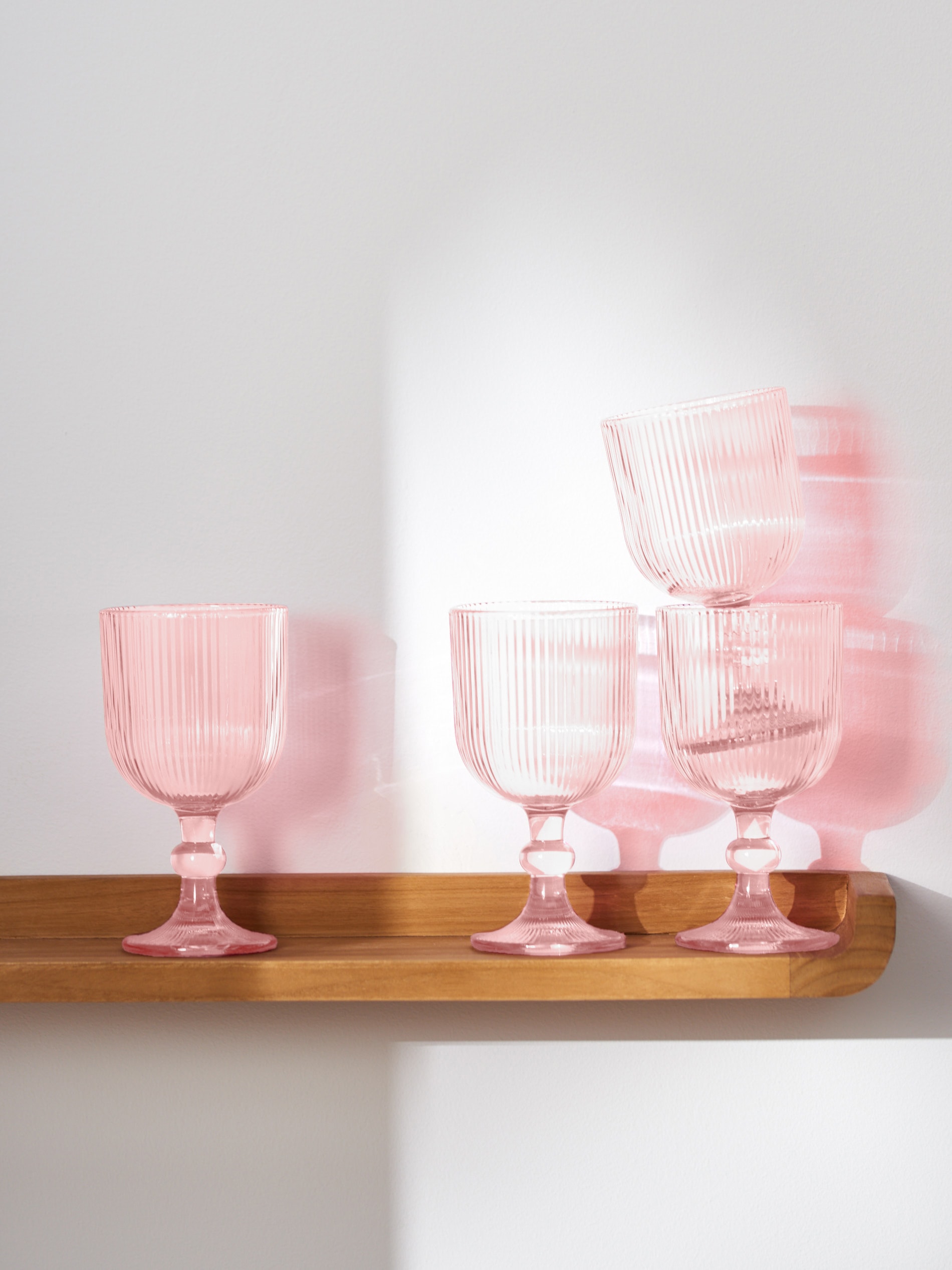 Sinsay - Σετ με 4 ποτήρια - θαμπο ροζ φωτογραφία