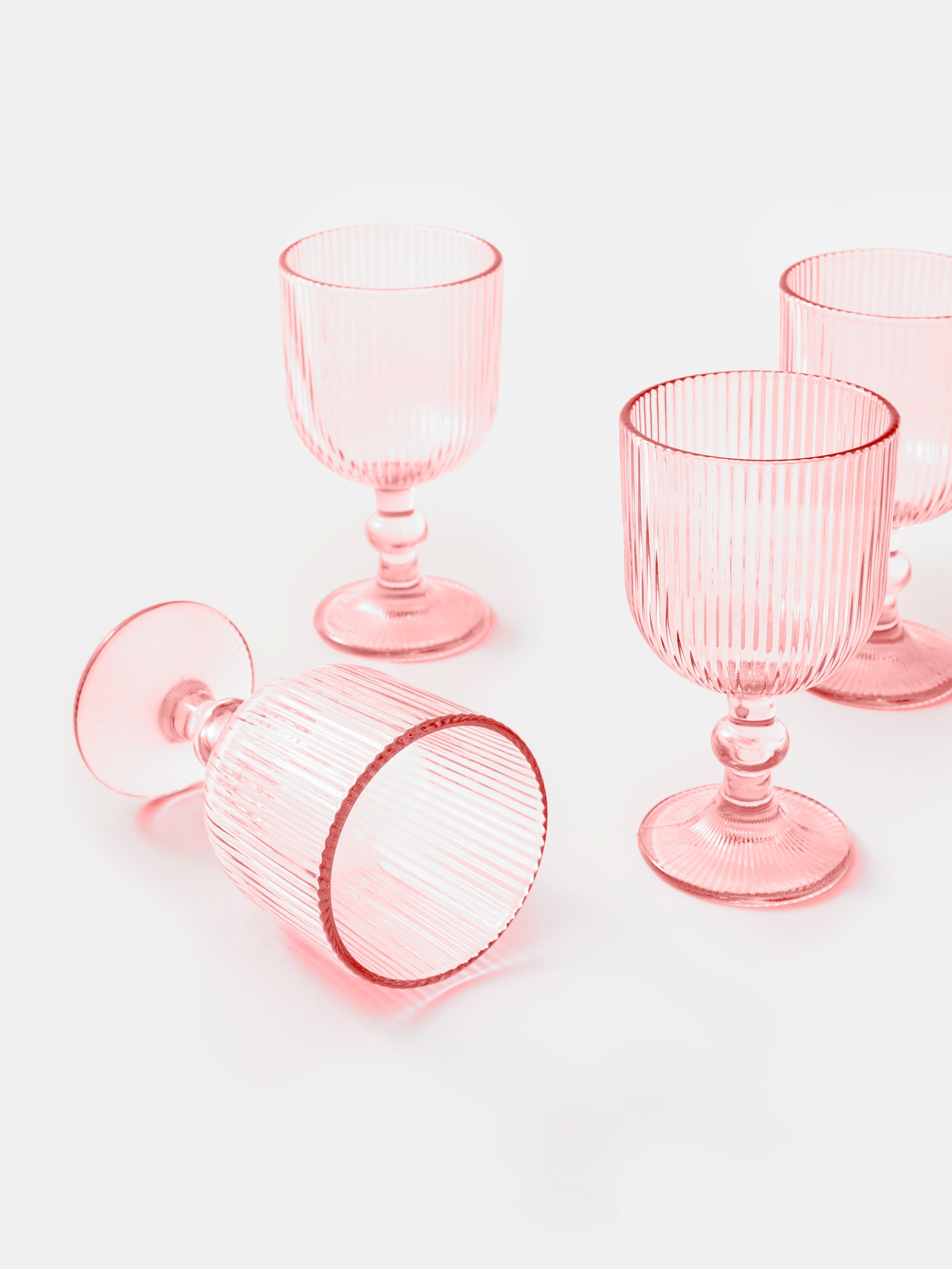 Sinsay - Σετ με 4 ποτήρια - θαμπο ροζ φωτογραφία