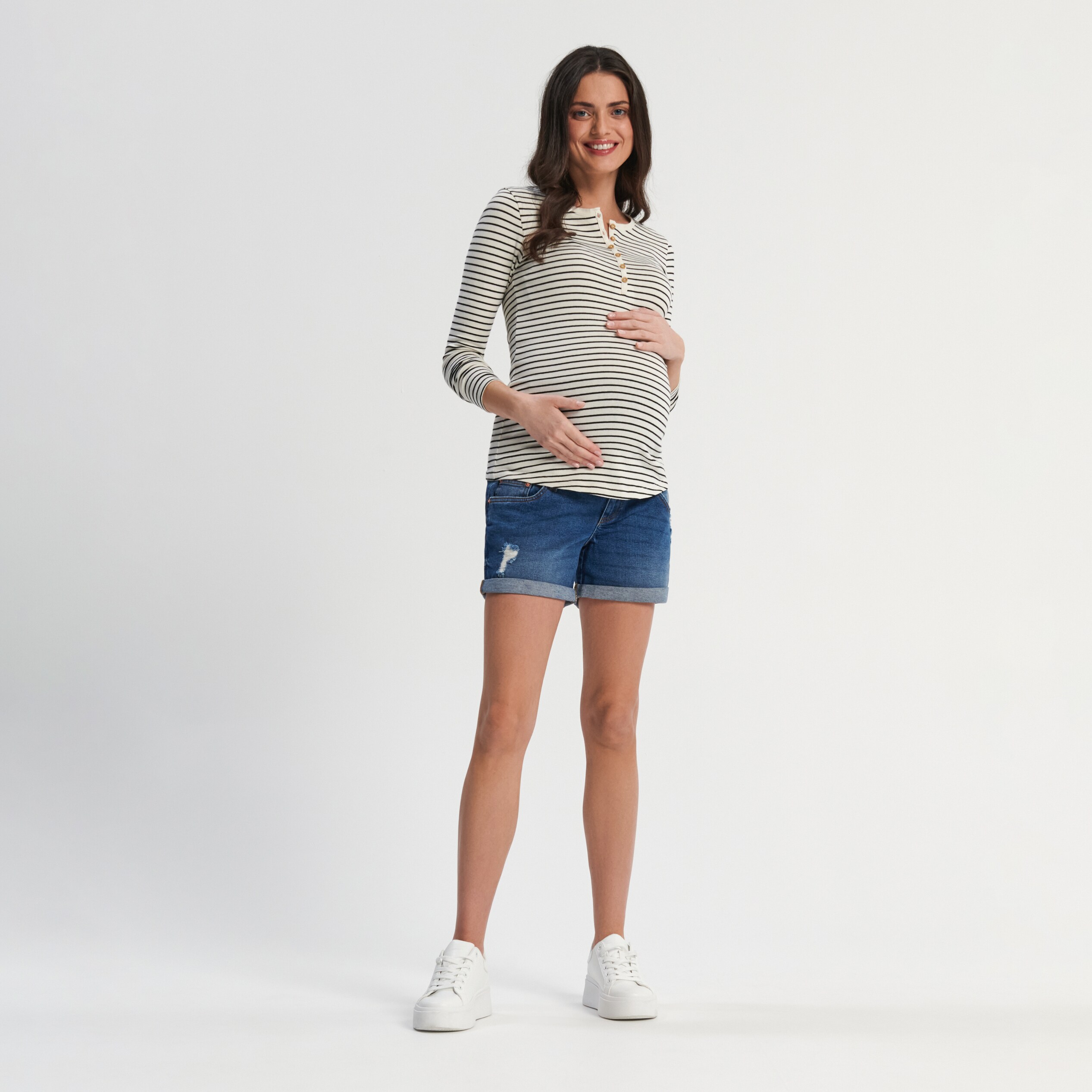 Sinsay – Tricou MAMĂ cu mânecă lungă, cu dungi – Multicolor All imagine noua