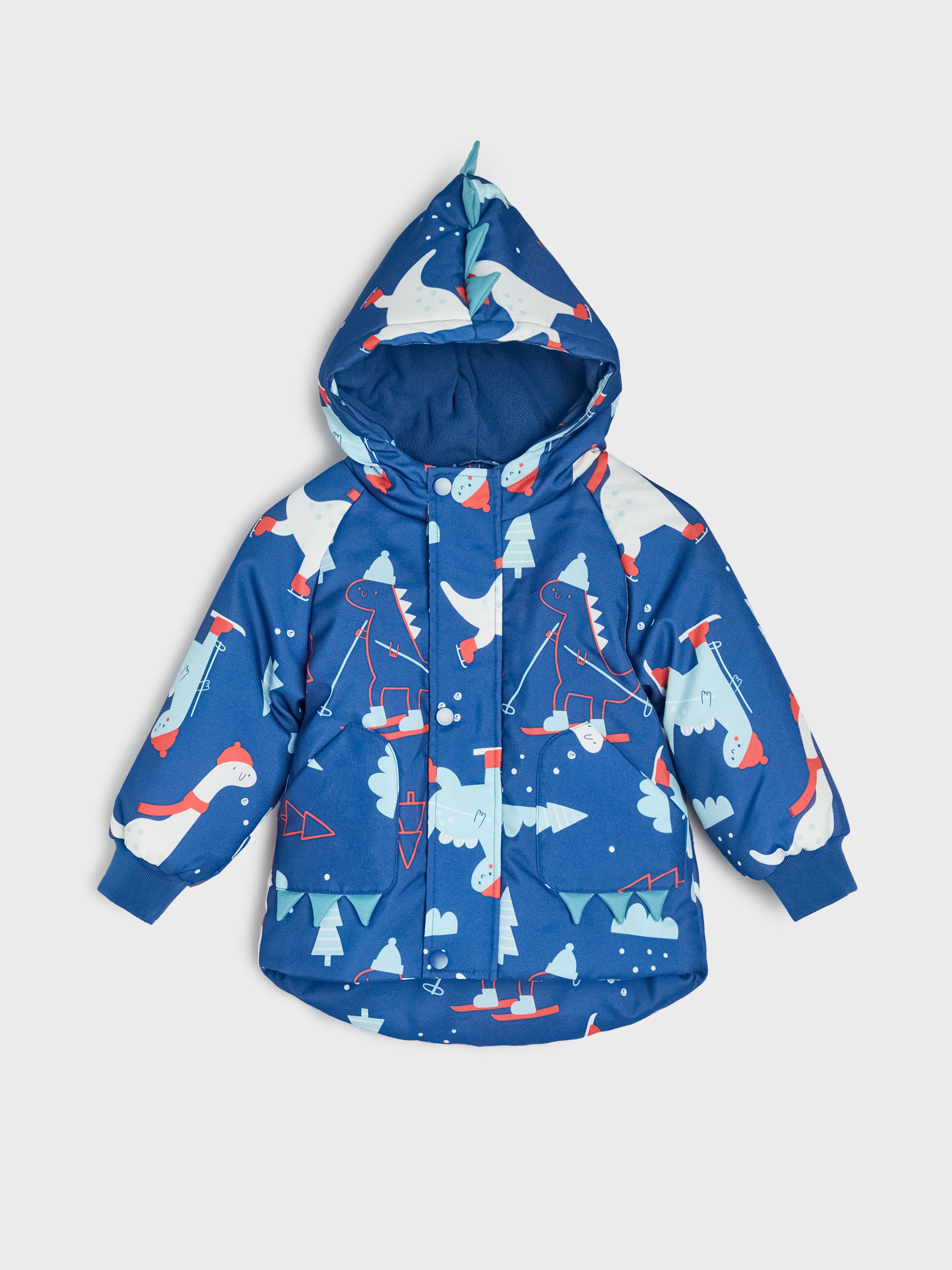 Sinsay - Χειμερινό μπουφάν με κουκούλα - πολυχρωμο φωτογραφία