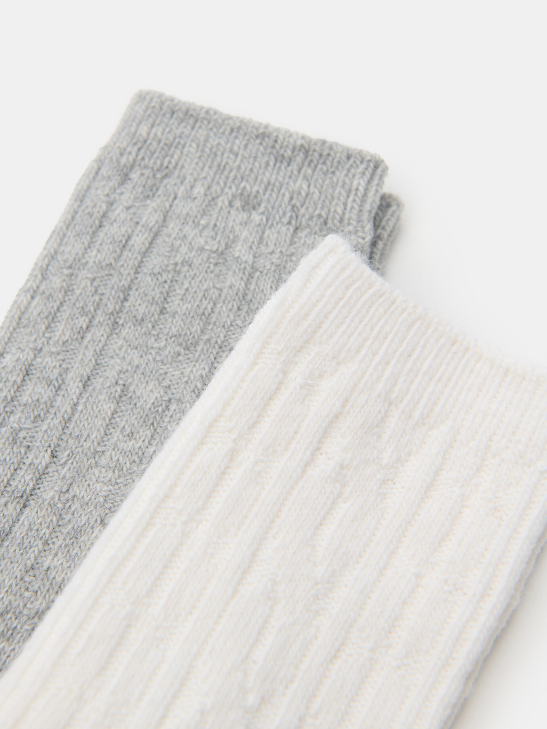Sinsay - Σετ με 2 ζεύγη κάλτσες - ανοιχτό γκρι φωτογραφία