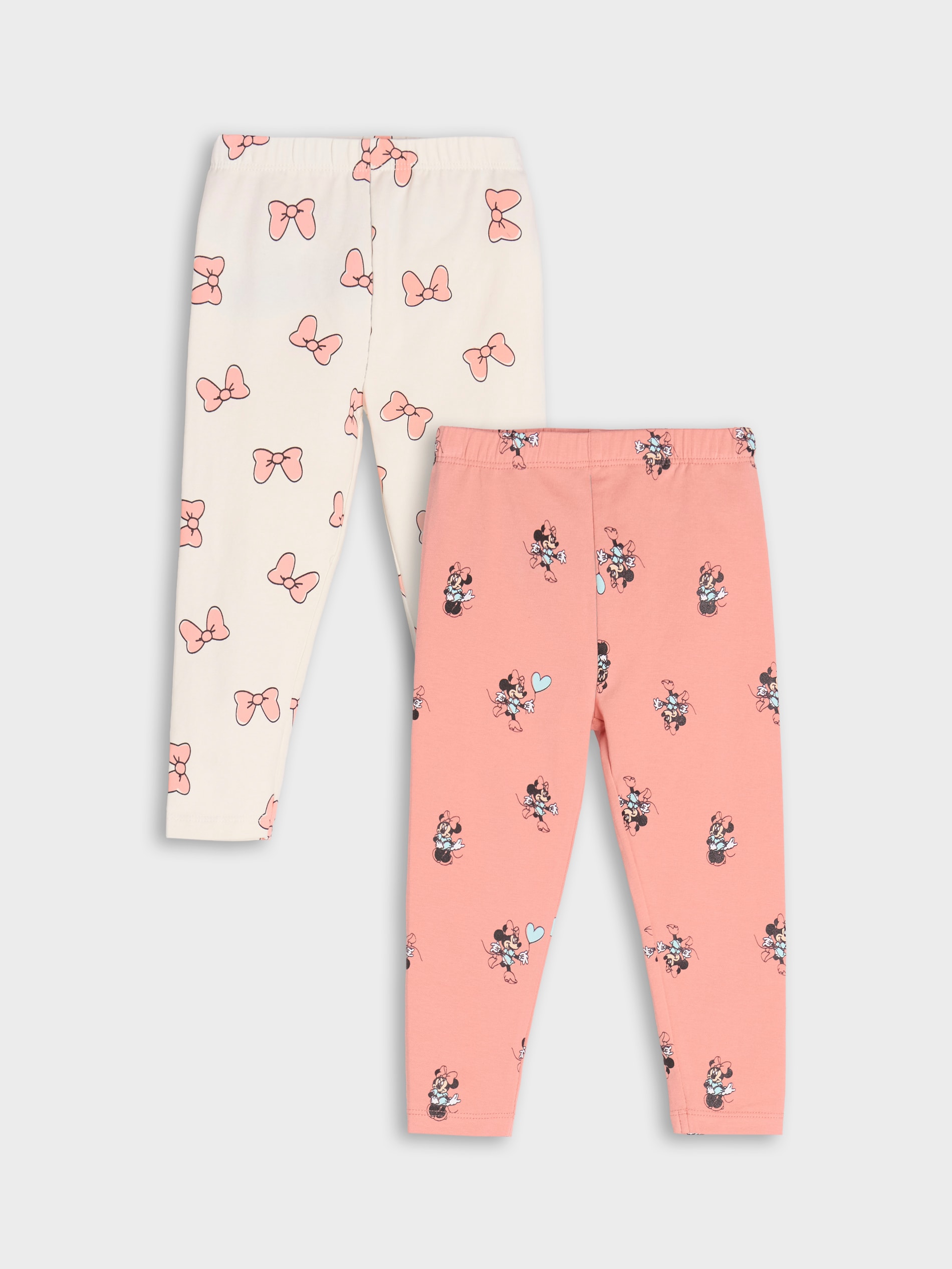 Sinsay - Legginsy 2 pack Myszka Minnie - pomarańczowy
