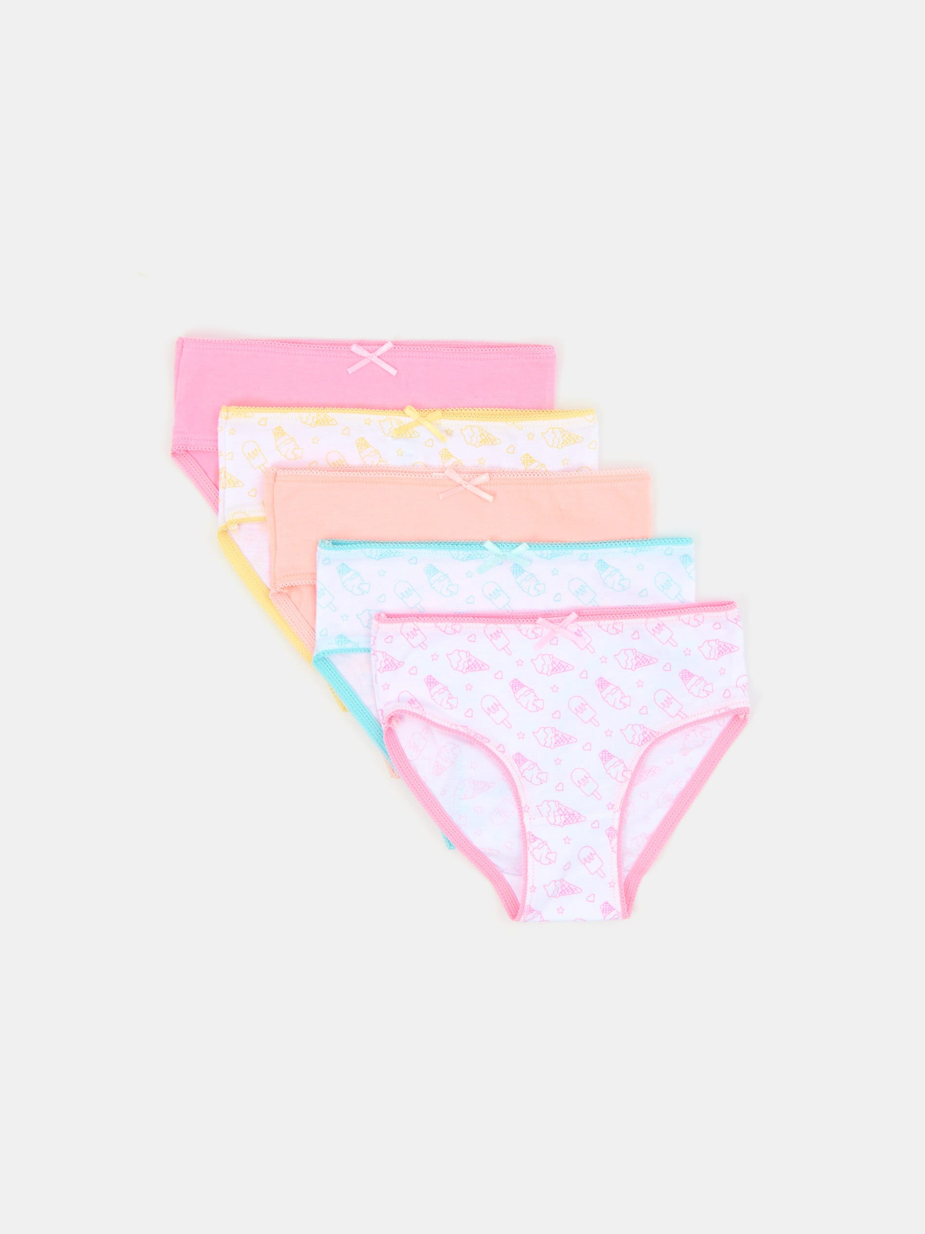 Sinsay - Bawełniane majtki 5 pack - wielobarwny