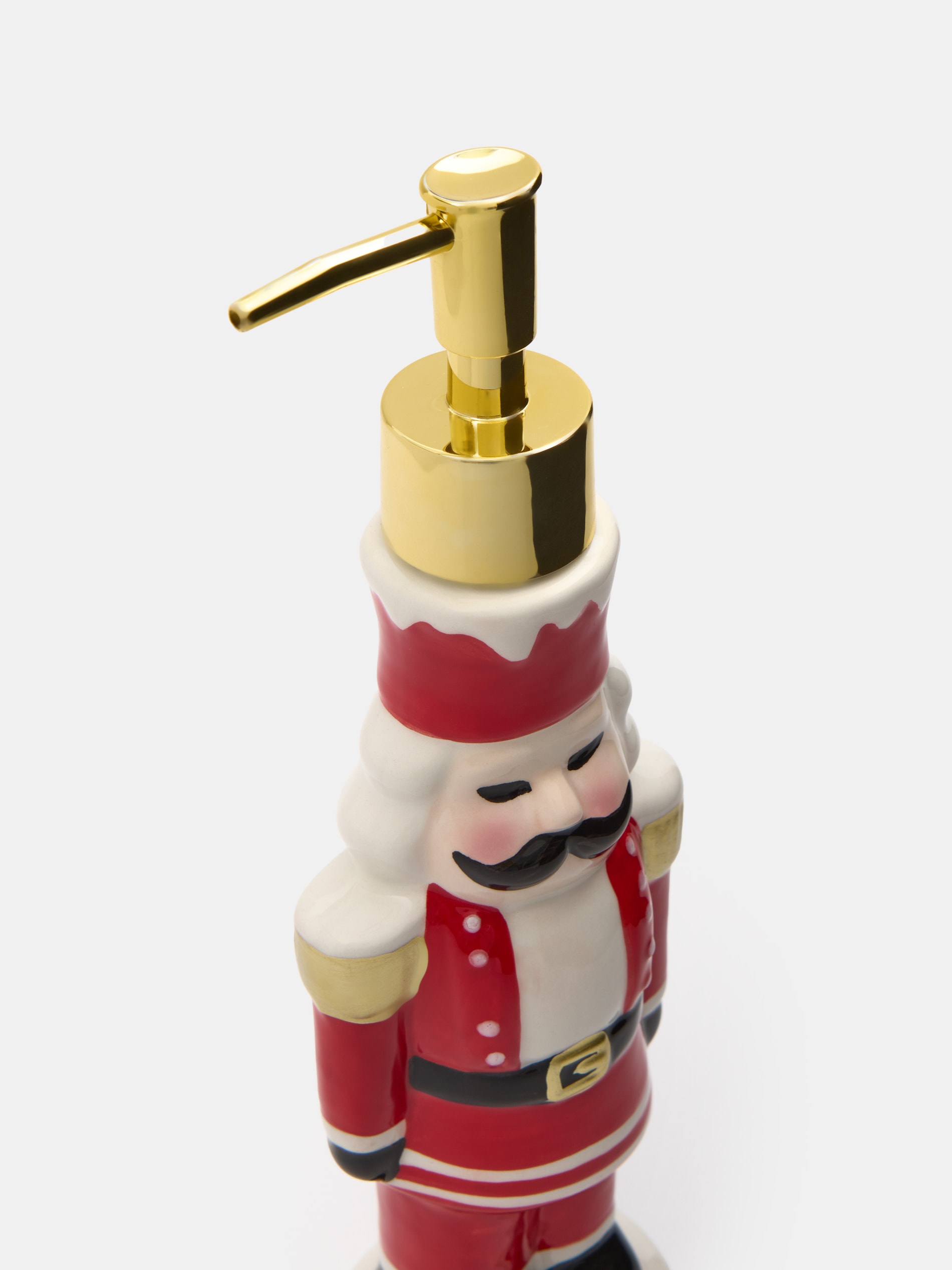 Sinsay - Χριστουγεννιάτικος διανομέας σαπουνιού σε σχήμα σπαστήρα καρυδιών - κοκκινο φωτογραφία