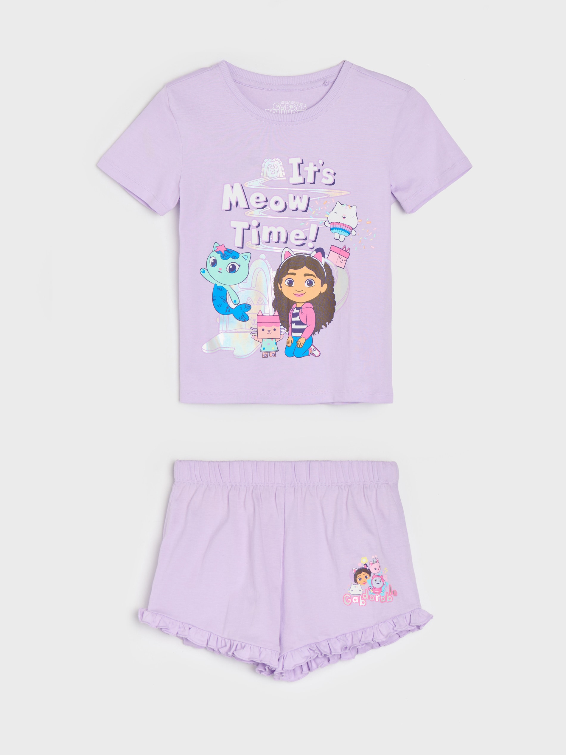 Bawełniana piżama dwuczęściowa z nadrukiem Gabbys Dollhouse