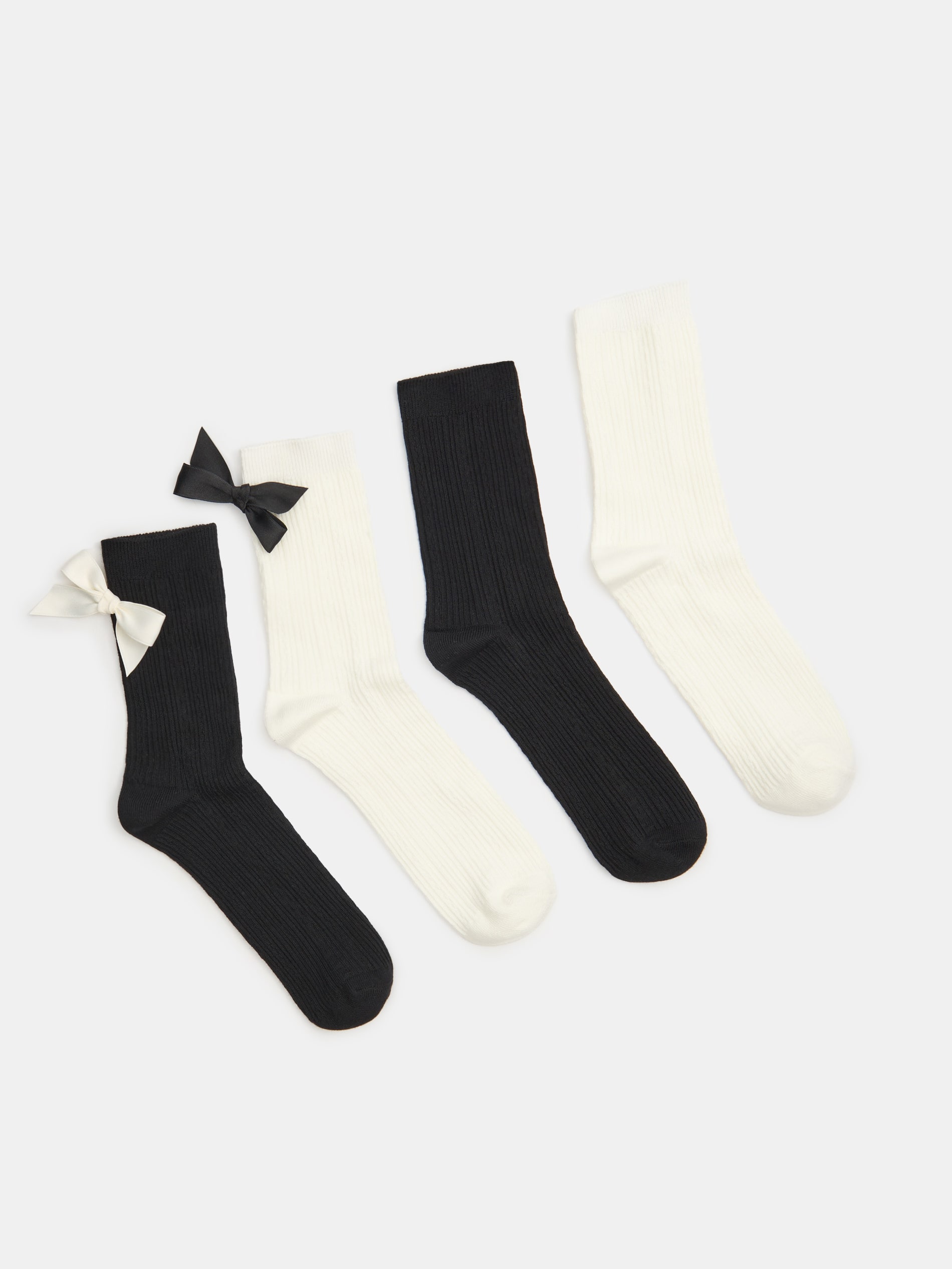 Sinsay - Prążkowane skarpetki 4 pack - wielobarwny