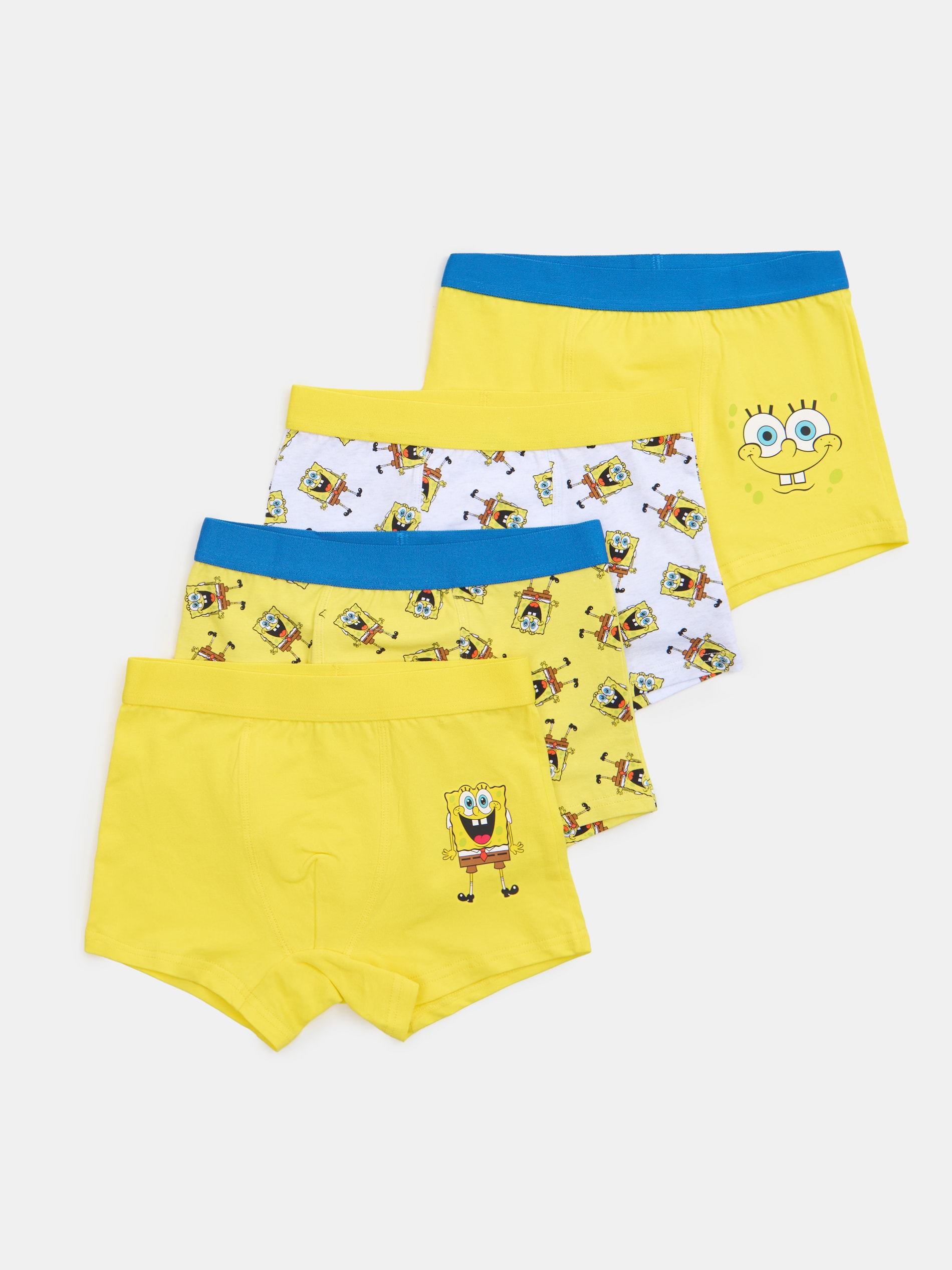 Sinsay - Bokserki 4 pack SpongeBob SquarePants - żółty