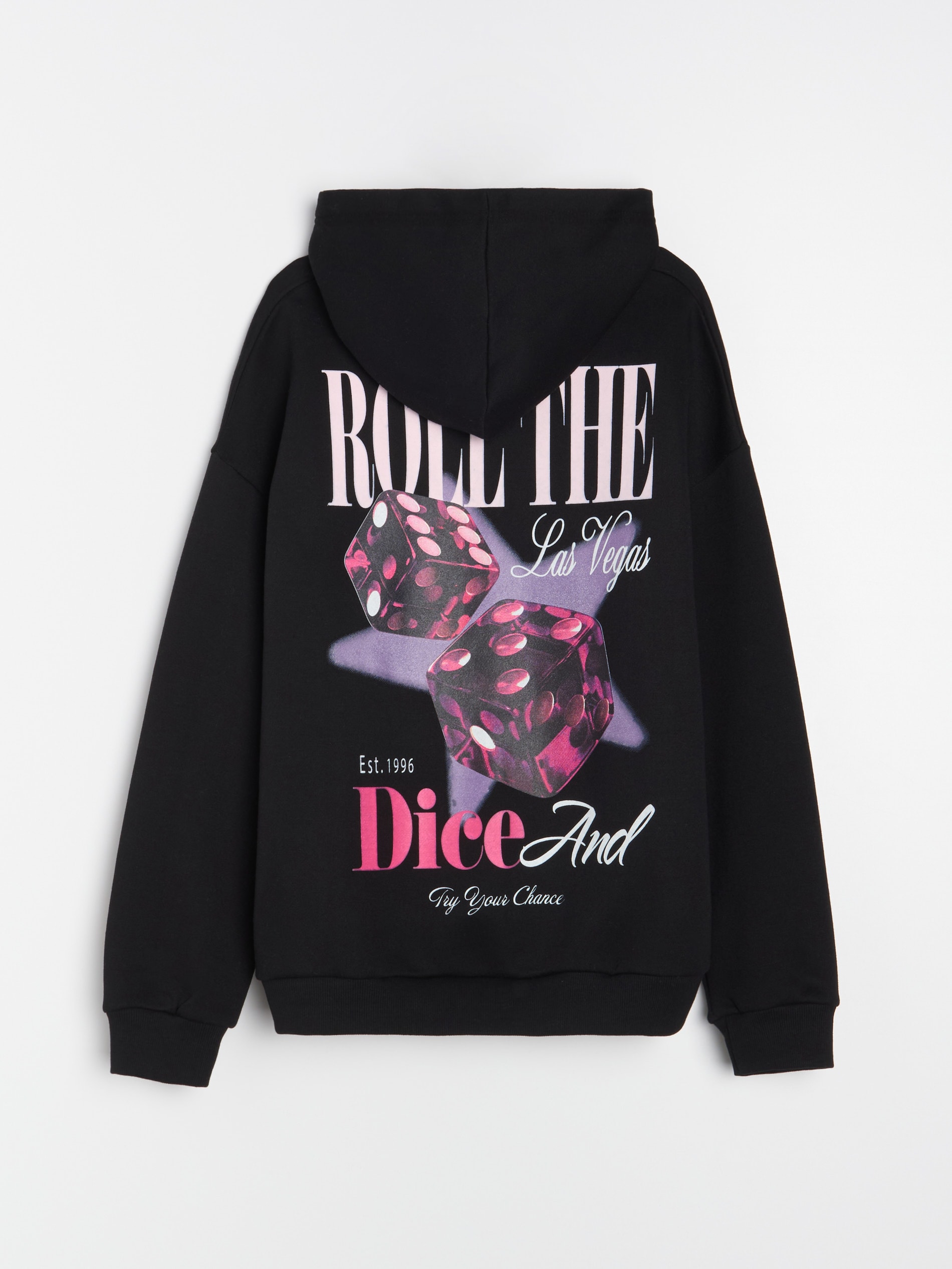 Sinsay - Φούτερ με εκτύπωση - μαυρο φωτογραφία