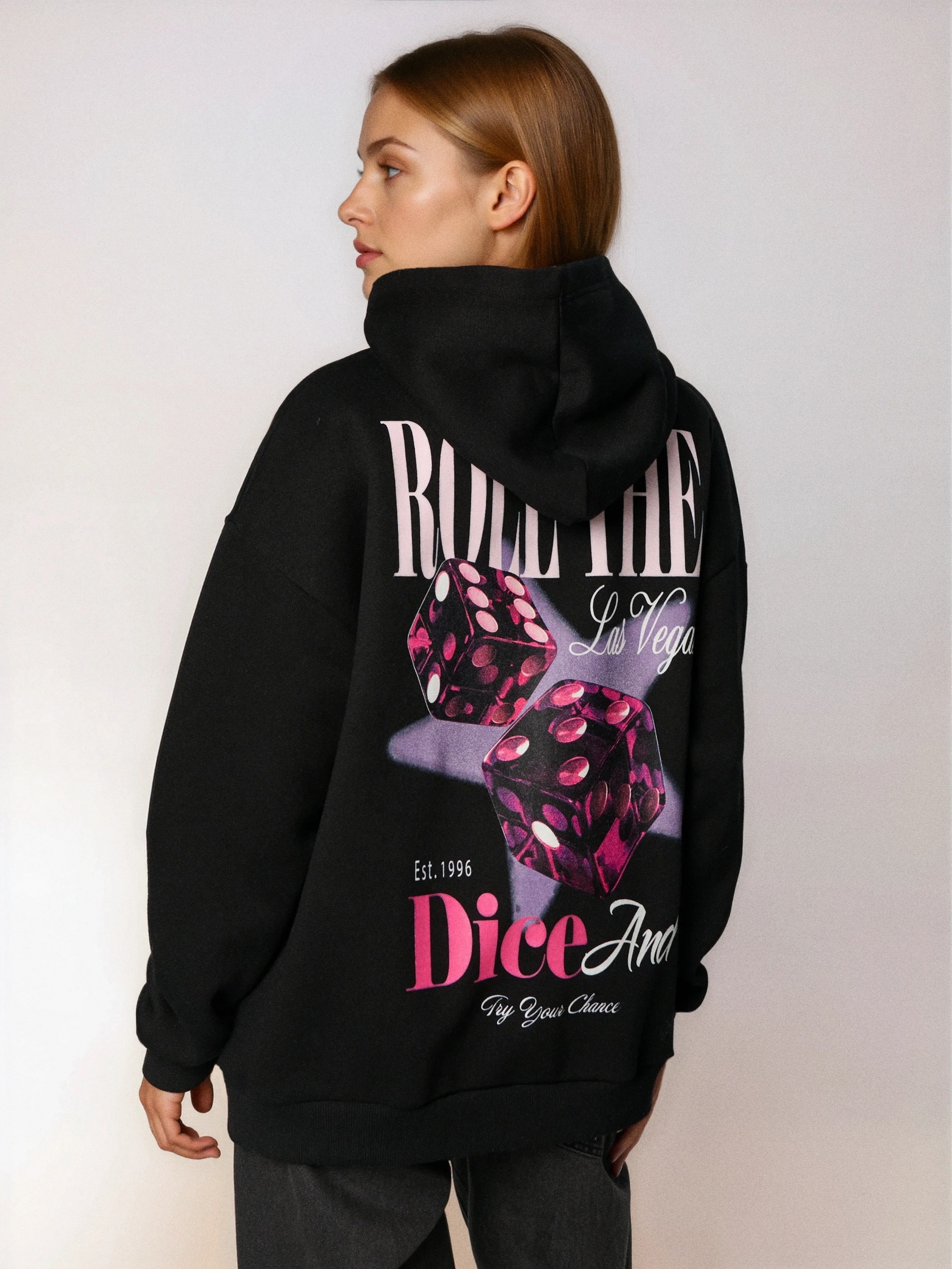 Sinsay - Φούτερ με εκτύπωση - μαυρο φωτογραφία