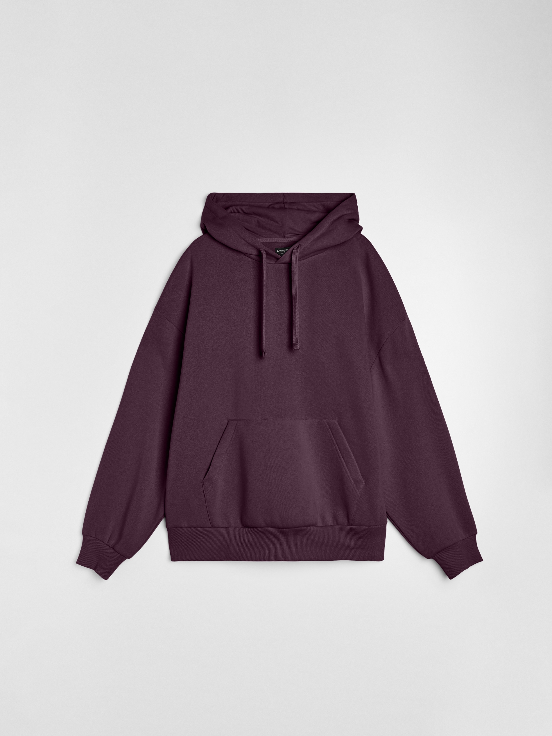 Sinsay - Bluza z kapturem comfort fit z domieszką bawełny - fioletowy