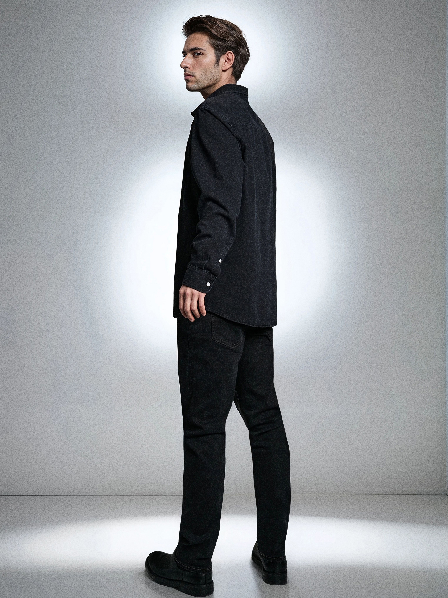 Sinsay - Τζιν Κανονική Γραμμή - μαυρο φωτογραφία