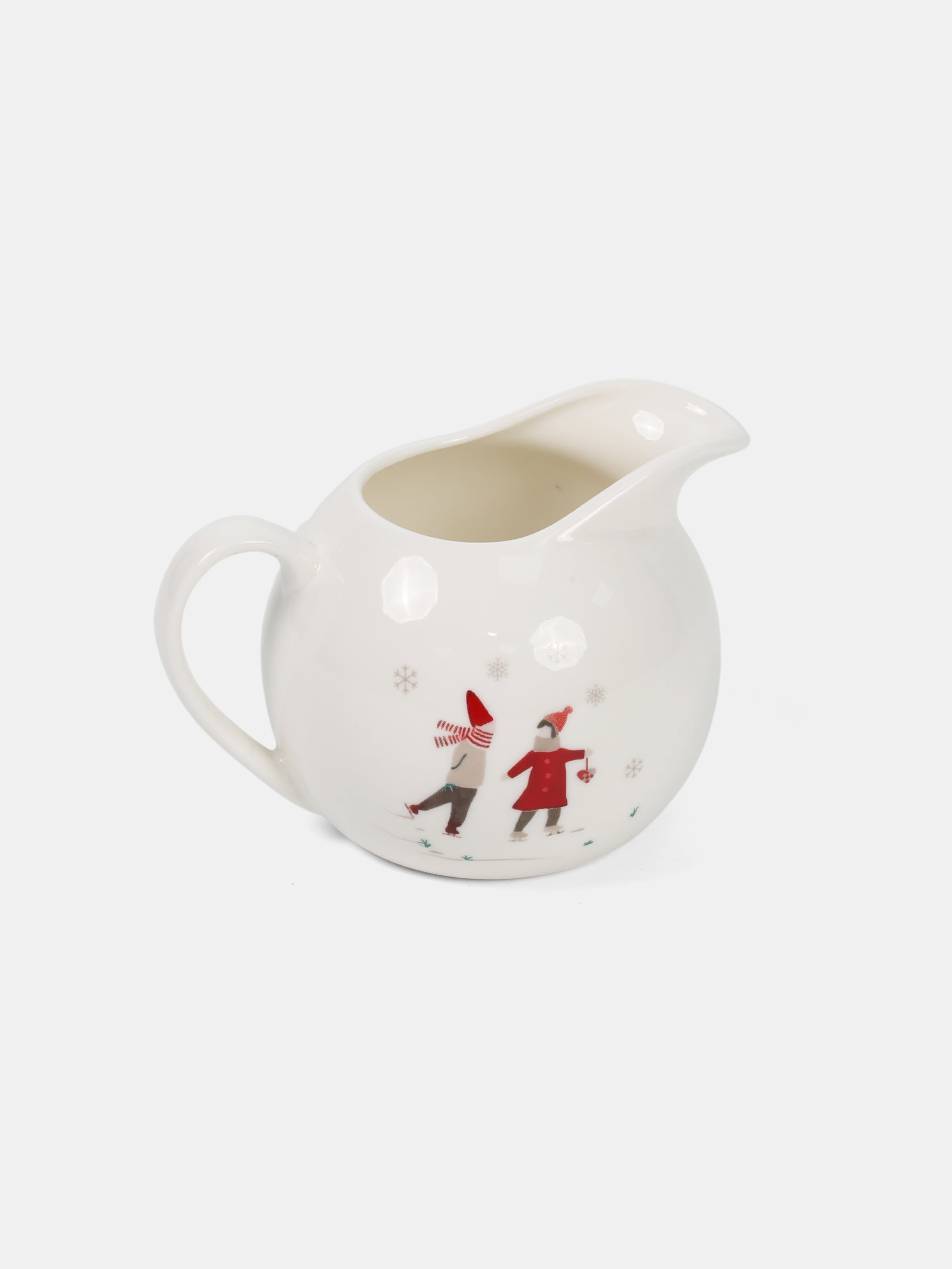 Sinsay - Χριστουγεννιάτικο κανάτι με σχέδιο παιδιών που περπατούν στο χιόνι - λευκο φωτογραφία