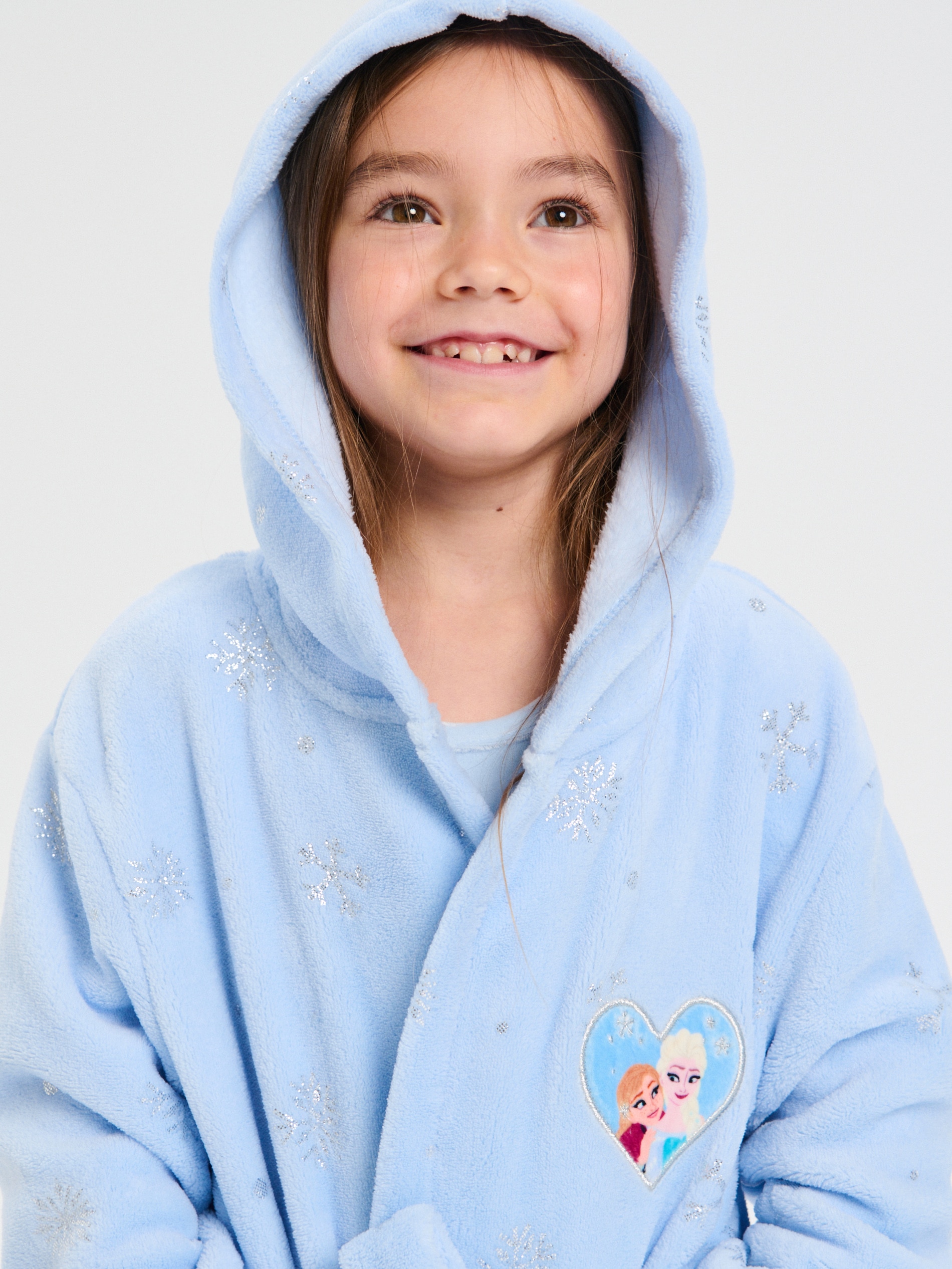 Sinsay - Μπουρνούζι με κουκούλα Frozen - μπλε παλ φωτογραφία