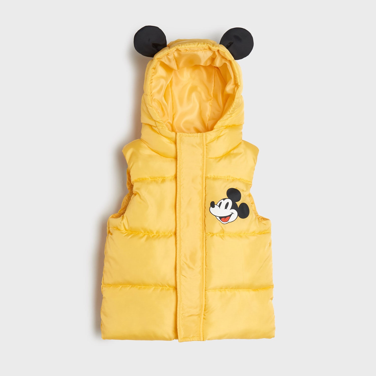 Levně Sinsay - Prošívaná vesta Mickey Mouse - Žlutá