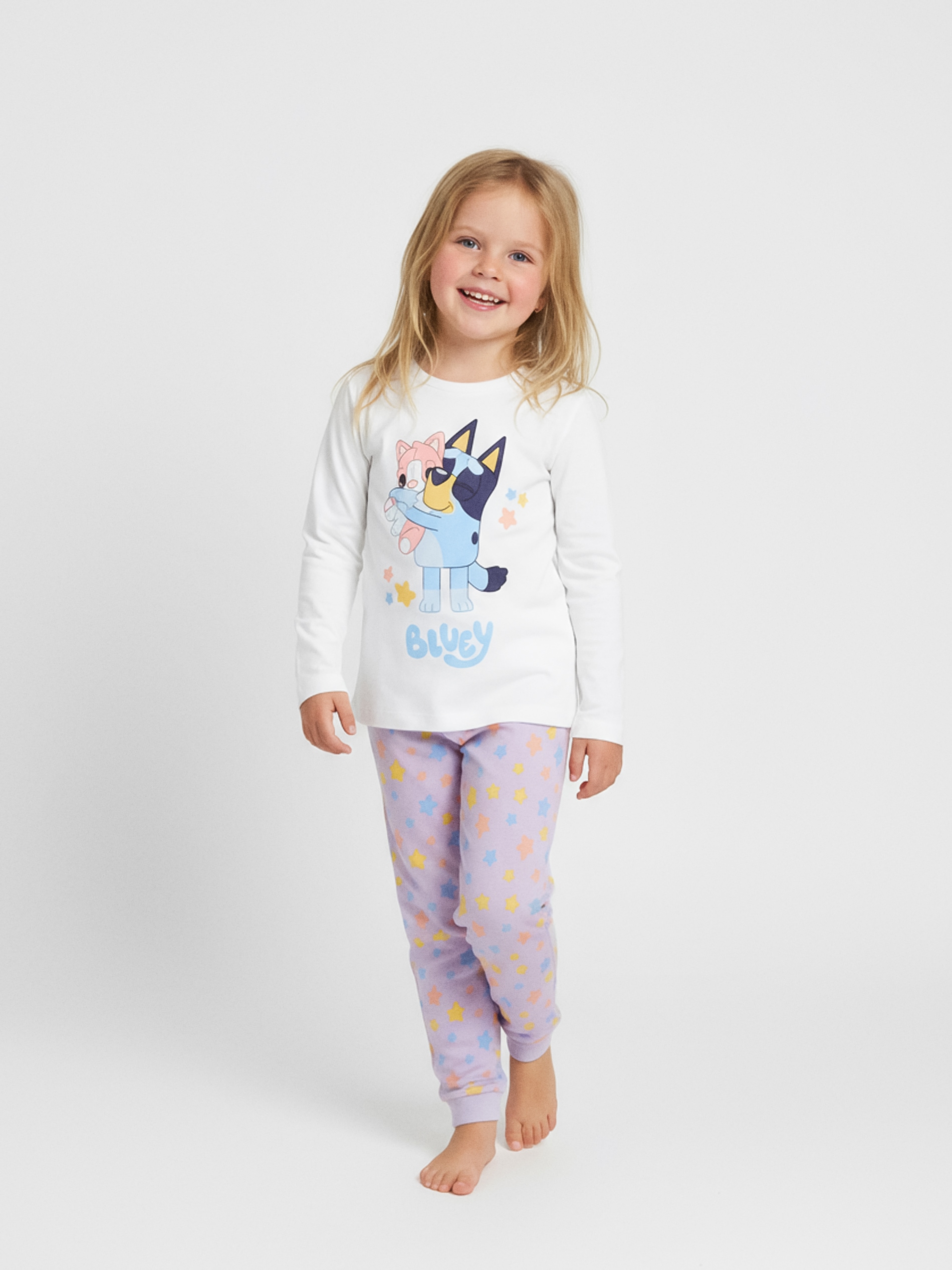 Sinsay - Piżama dwuczęściowa Bluey - fioletowy