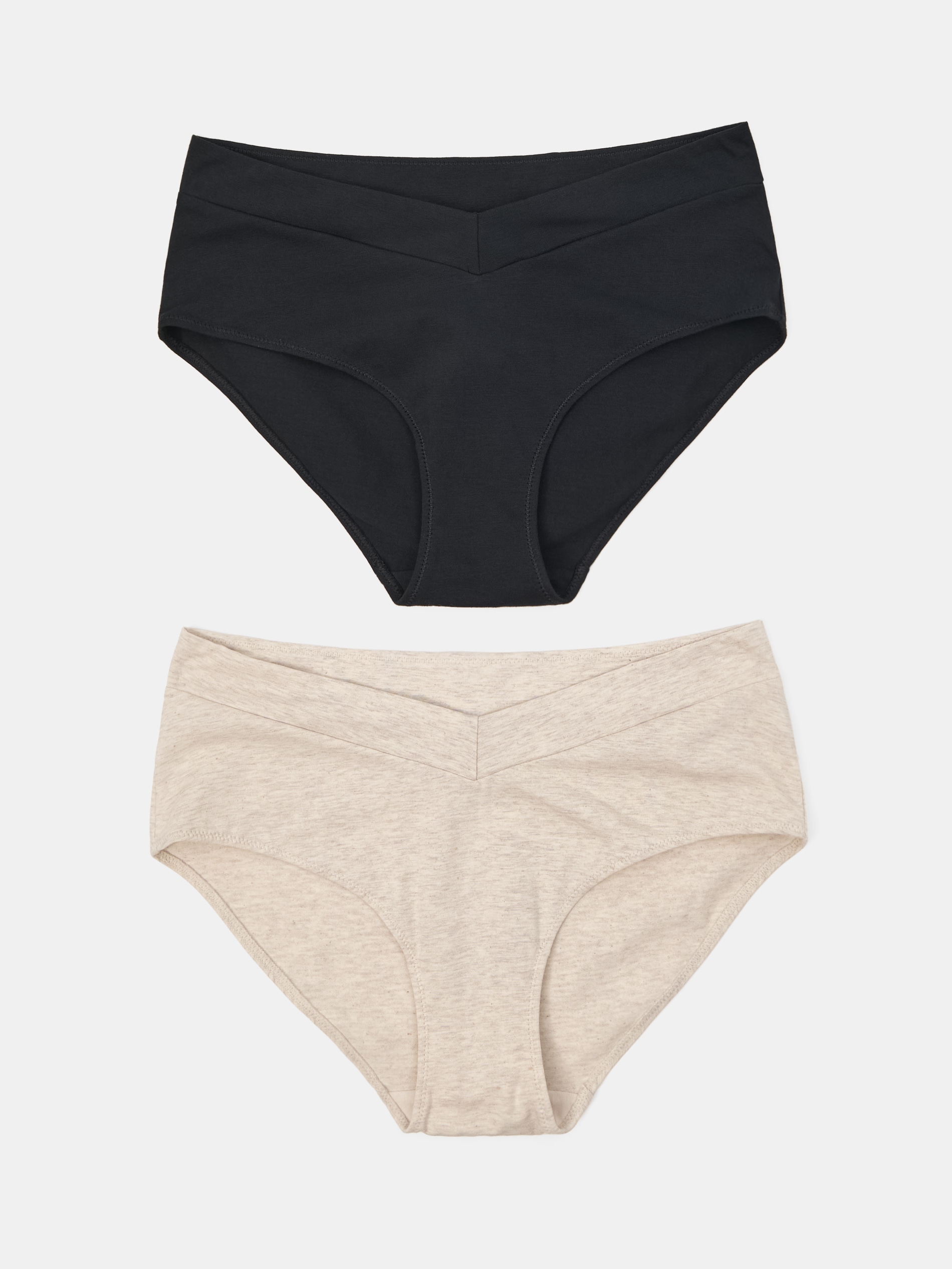 Sinsay - Bawełniane majtki hipster z wysokim stanem 2 pack - wielobarwny