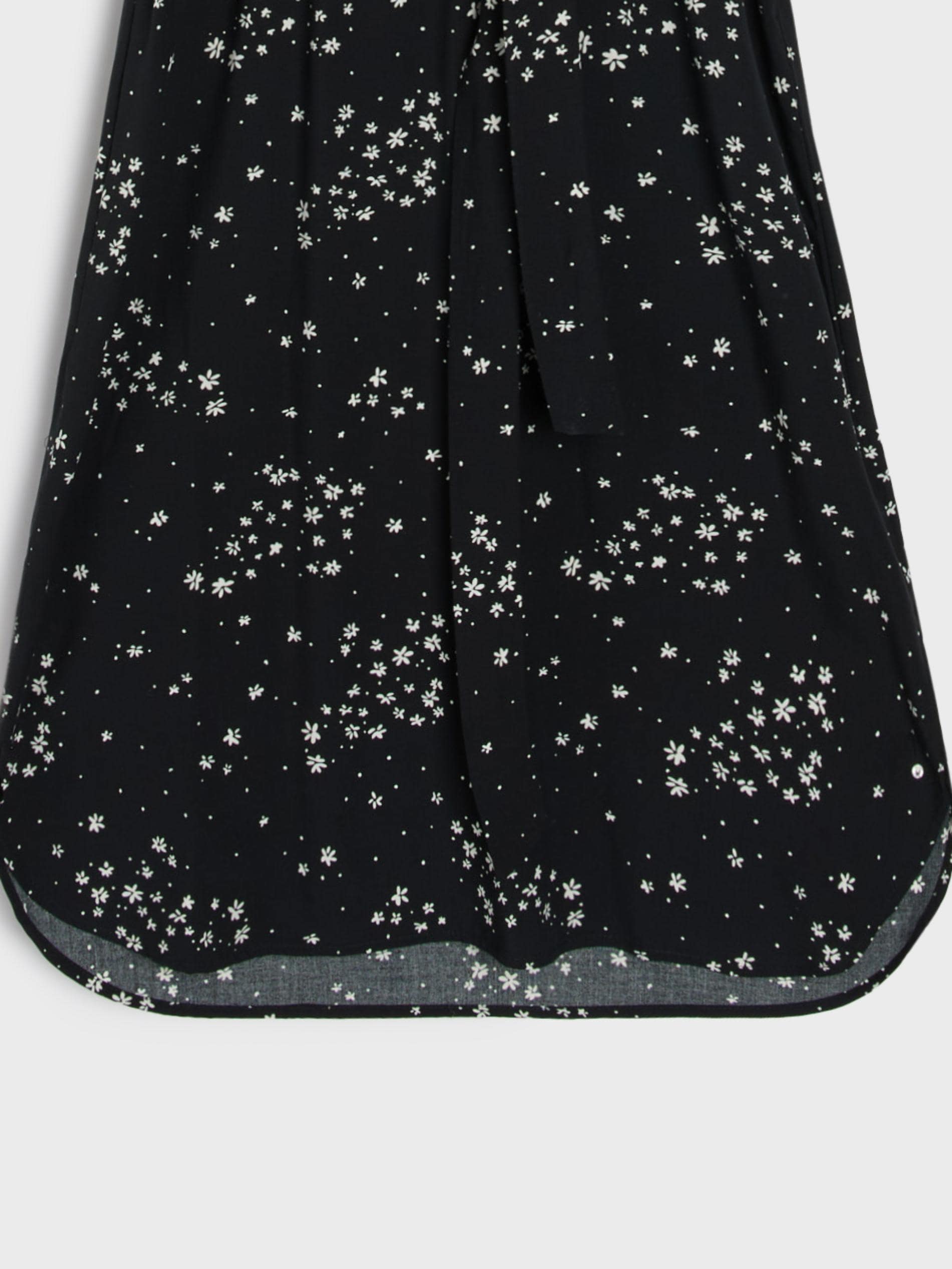 Sinsay - Midi φλοράλ φόρεμα - μαυρο φωτογραφία