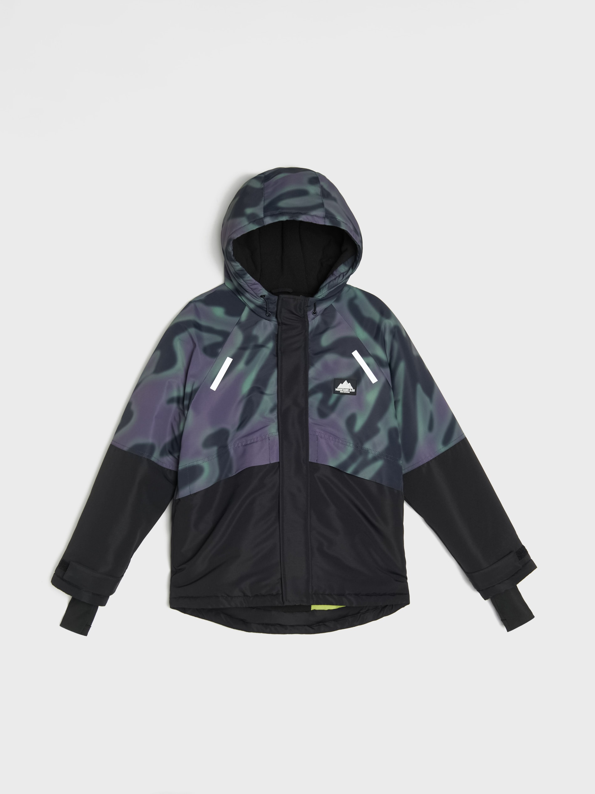 Sinsay - Μπουφάν με φερμουάρ και κουκούλα - μαυρο φωτογραφία