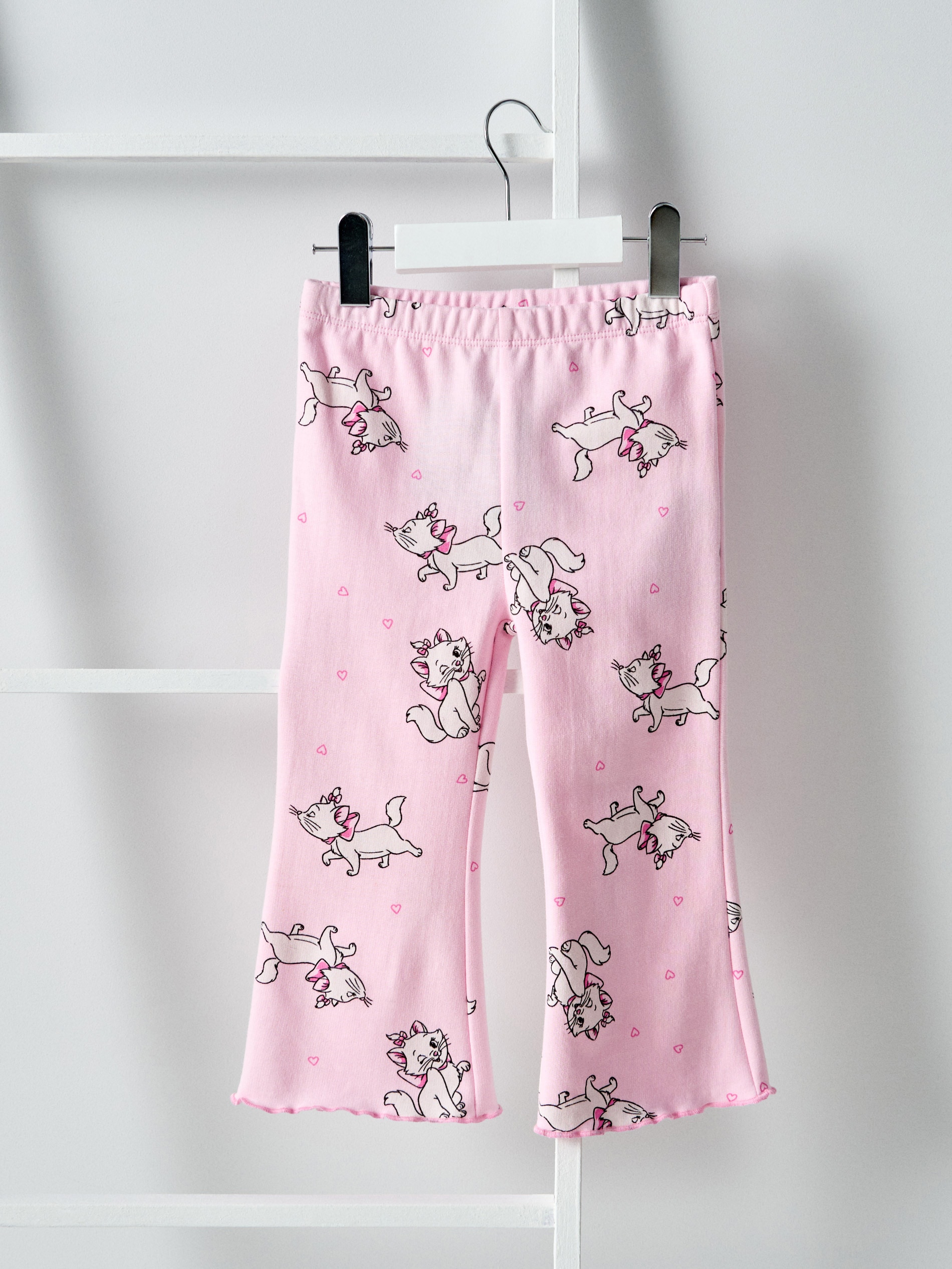 Sinsay - Spodnie dzwony ze wzorem Marie - różowy