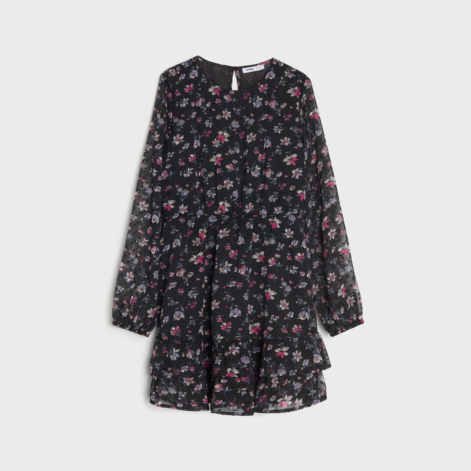E-shop Sinsay - Šaty s kvetinovým vzorom - Viacfarebná