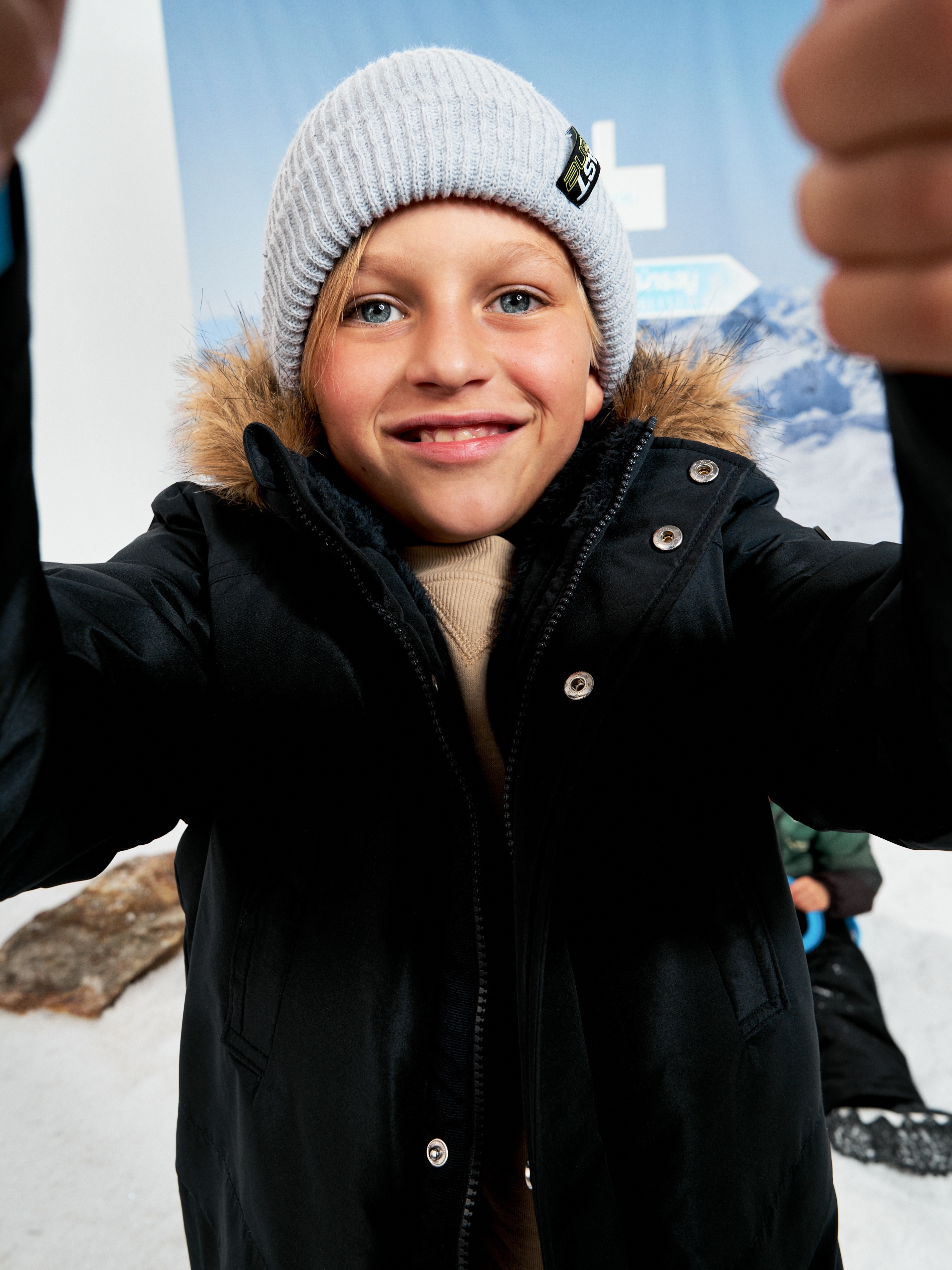 Sinsay - Επενδεδυμένο μπουφάν με κουκούλα - ναυτικο μπλε φωτογραφία