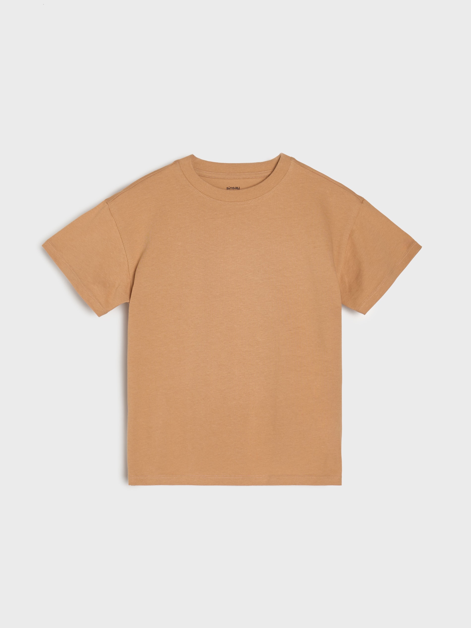 Sinsay - Βαμβακερό μπλουζάκι 5 pack - κρεμ φωτογραφία