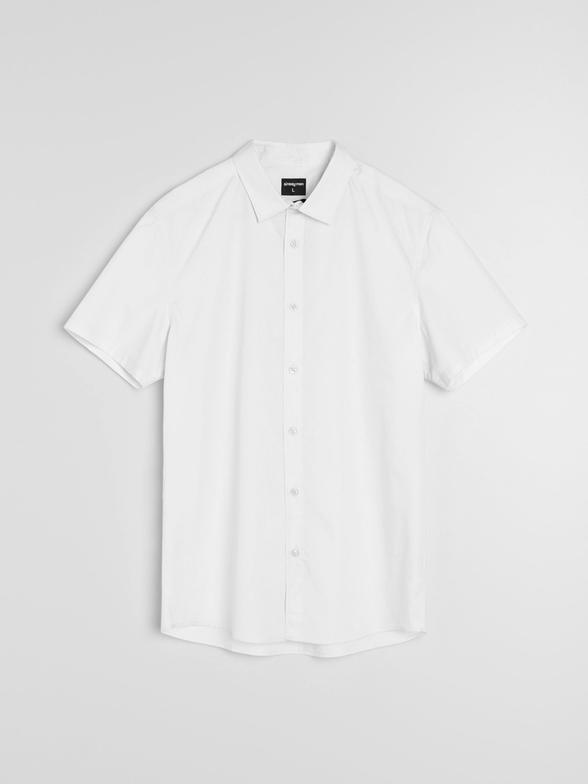 Sinsay - Koszula z krótkim rękawem - biały