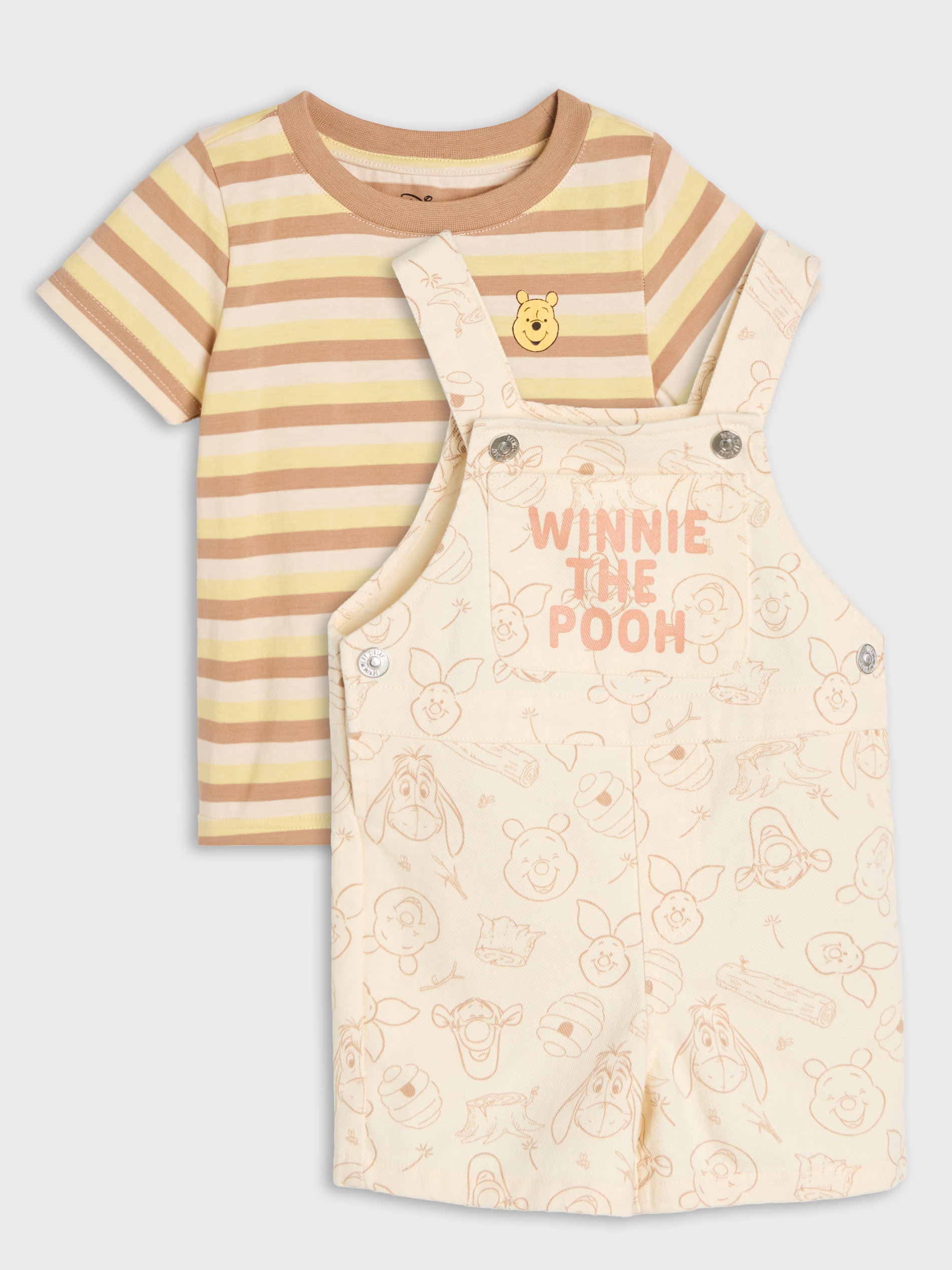 Sinsay - Bawełniany komplet Winnie the Pooh - brązowy