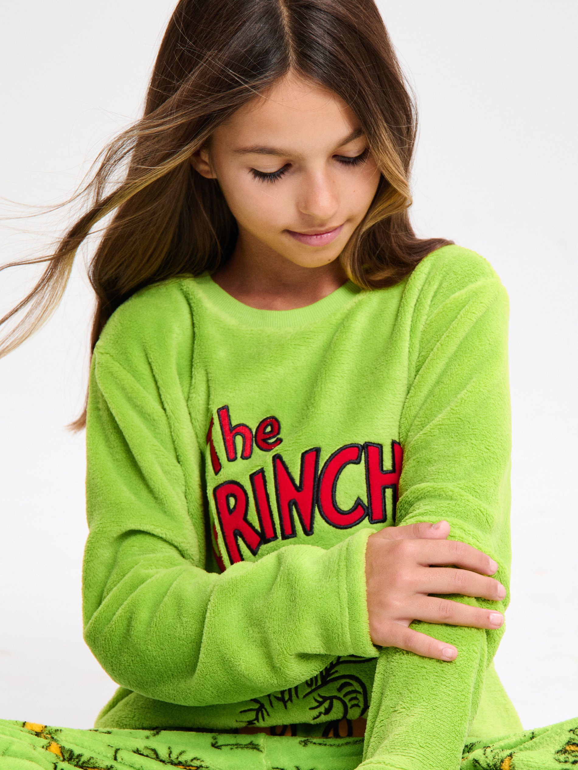 Sinsay - Δίκομματη πιτζάμα fleece Grinch - κιτρινο πρασινο φωτογραφία