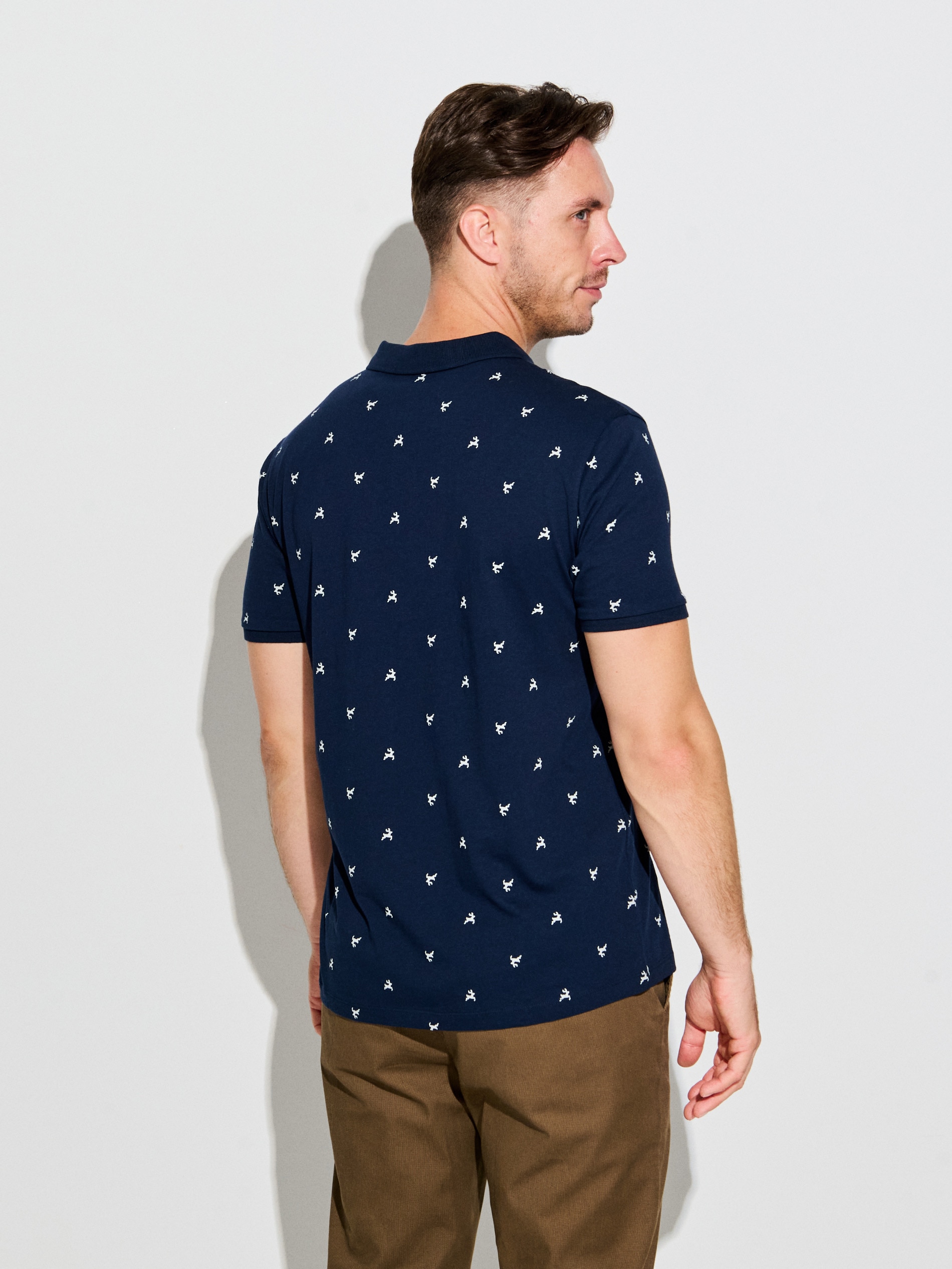 Sinsay - Βαμβακερό μπλουζάκι πόλο - ναυτικο μπλε φωτογραφία