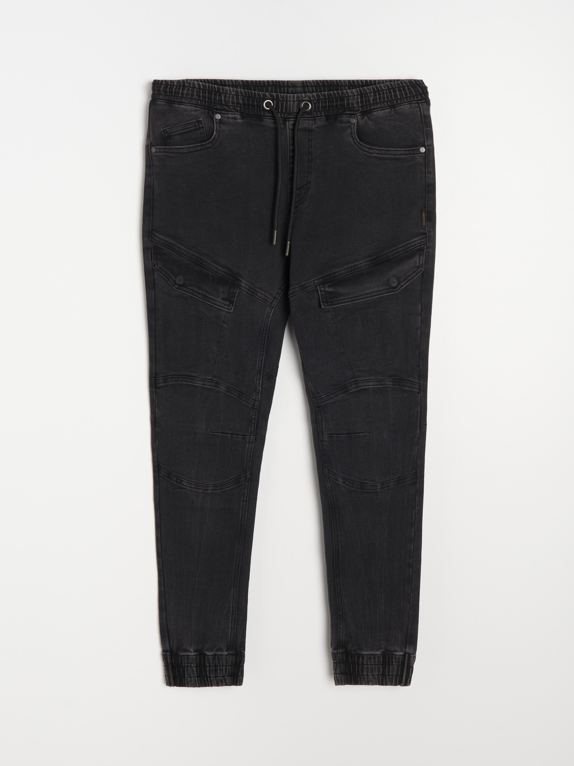 Sinsay - Spodnie jogger slim fit - czarny