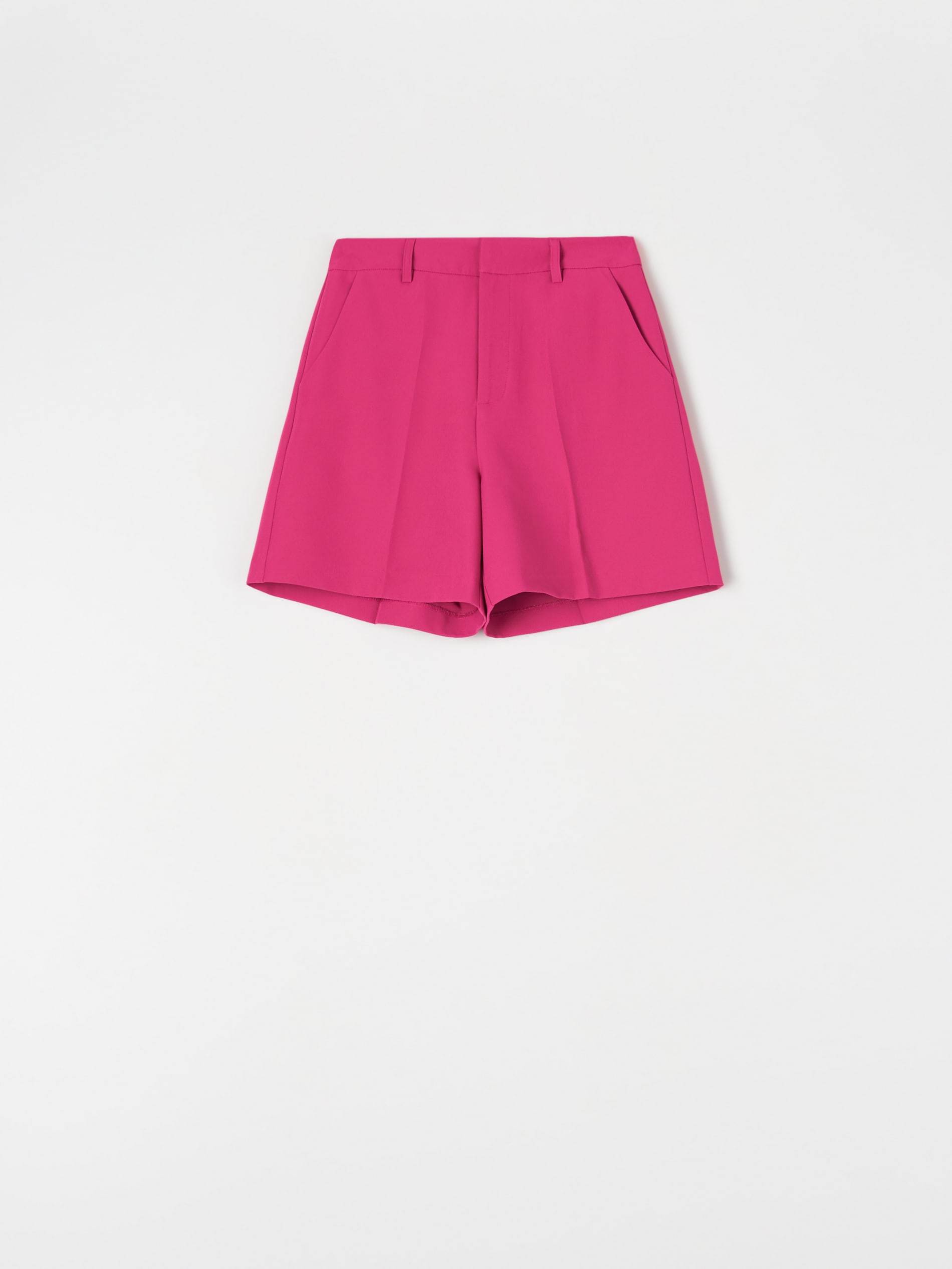 Sinsay - Pantaloni Scurți Eleganți - Roz-fuchsia