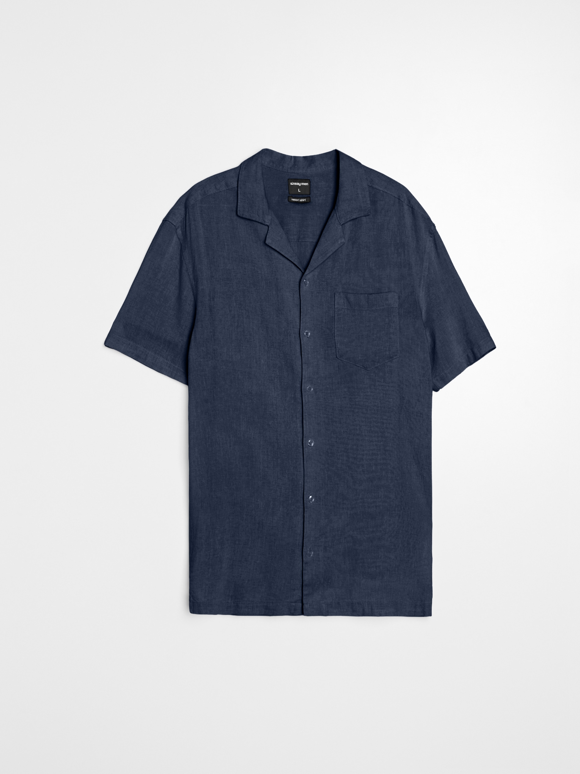 Sinsay - Koszula z domieszką lnu - szary