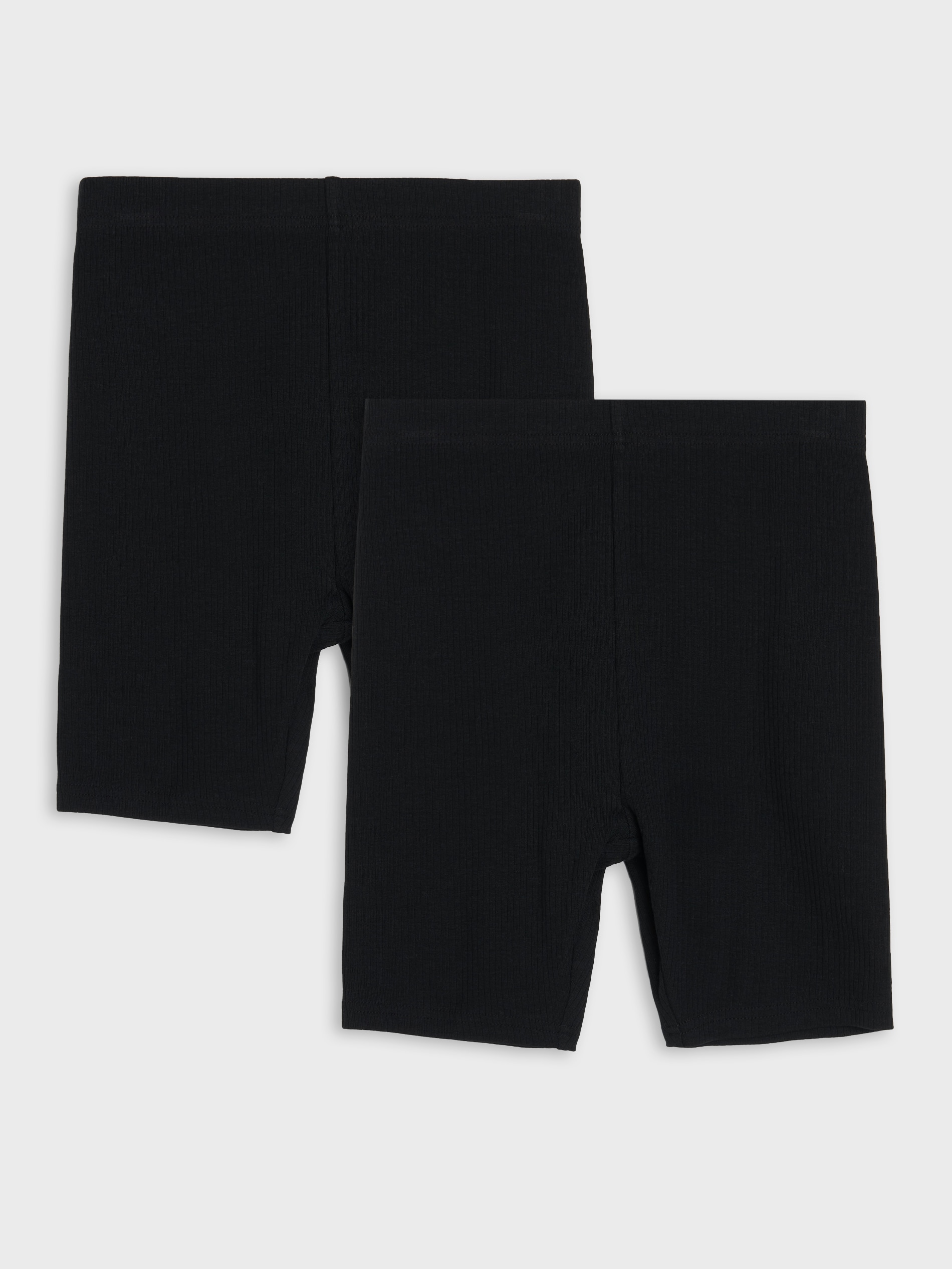 Sinsay - Prążkowane kolarki 2 pack - czarny