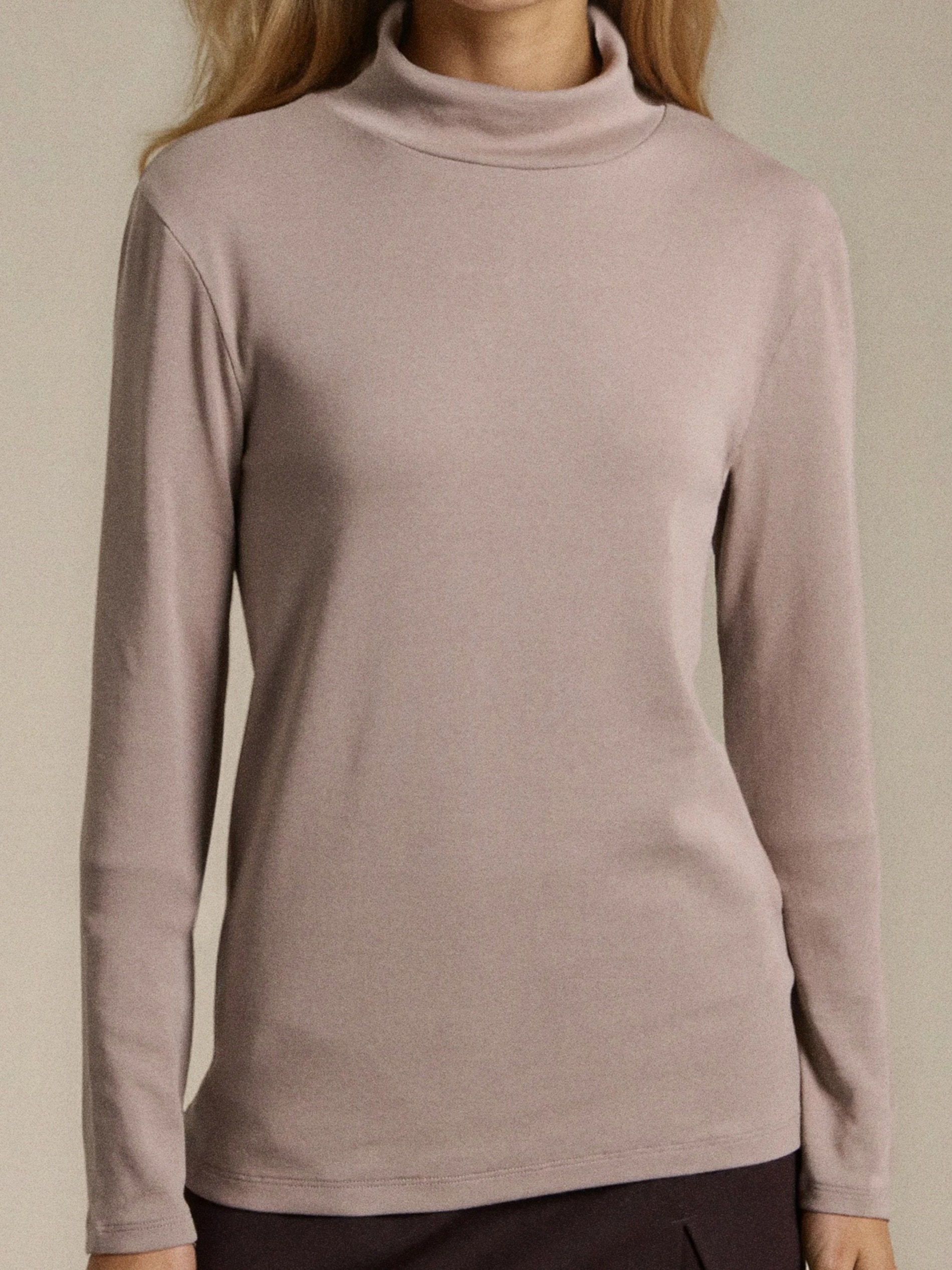 Sinsay - Μπλούζα με μακριά μανίκια - μπεζ φωτογραφία