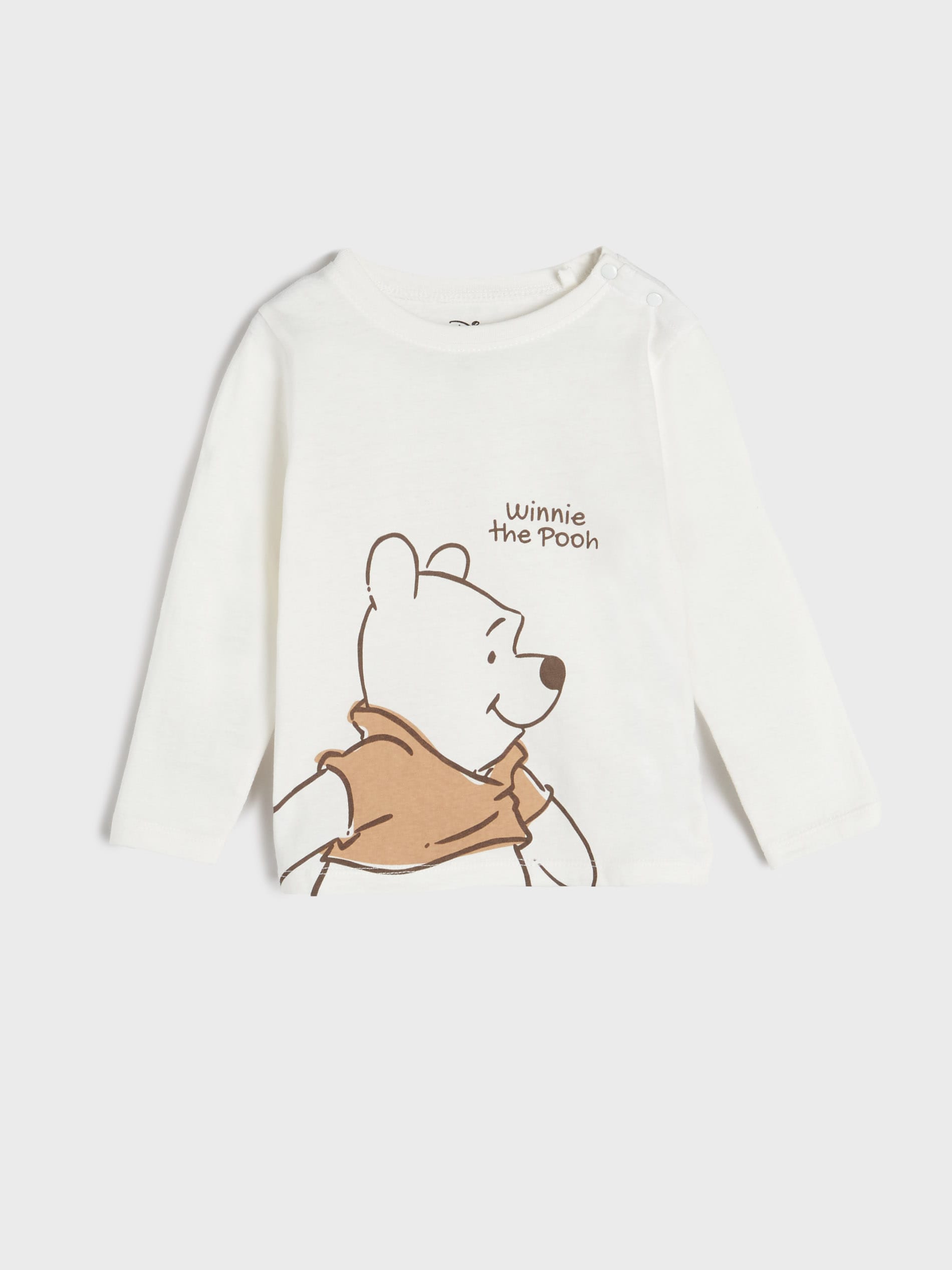 Sinsay - Koszulka Kubuś Puchatek - kremowy