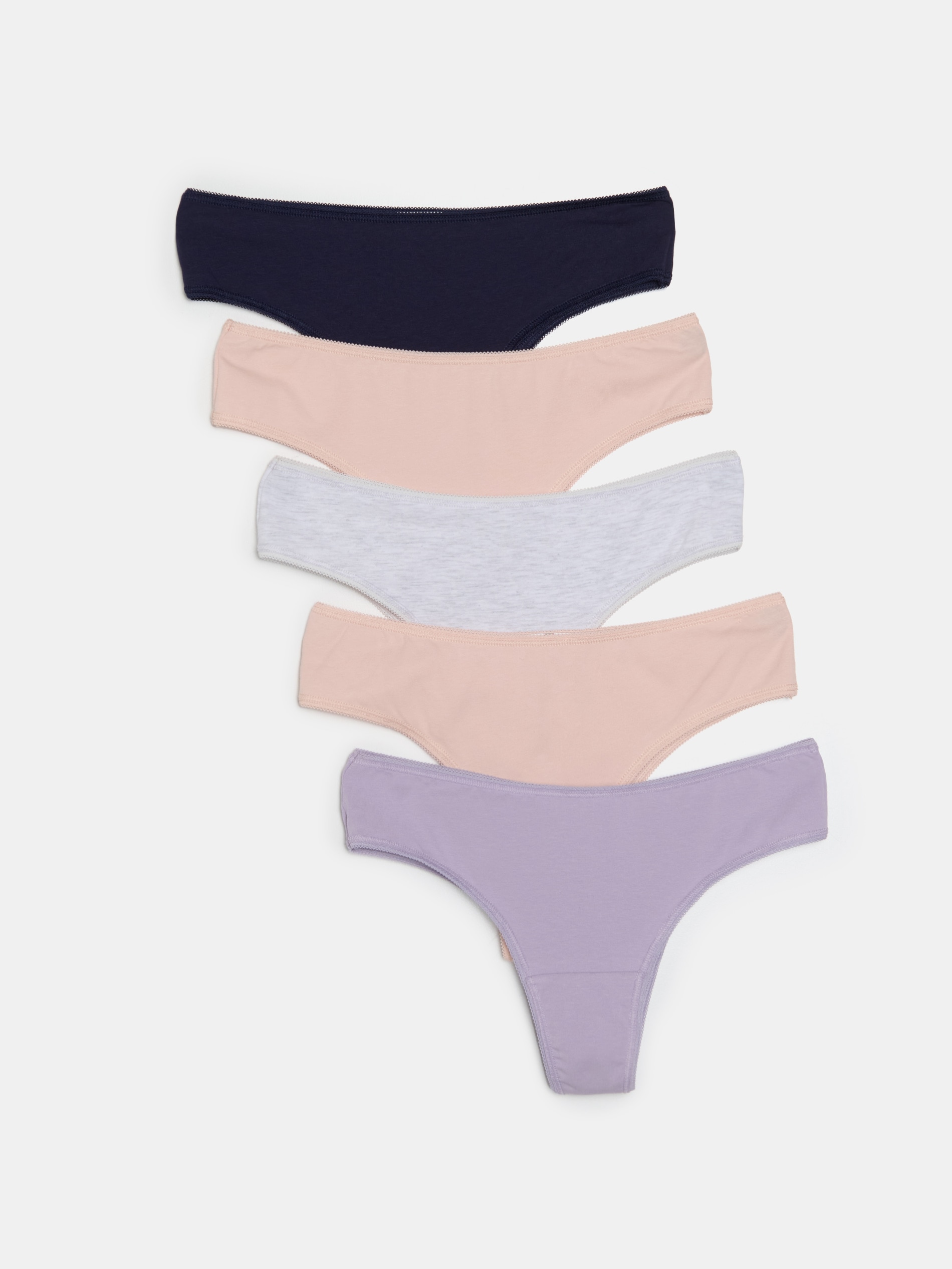 Sinsay - Bawełniane majtki brazilian 5 pack - wielobarwny