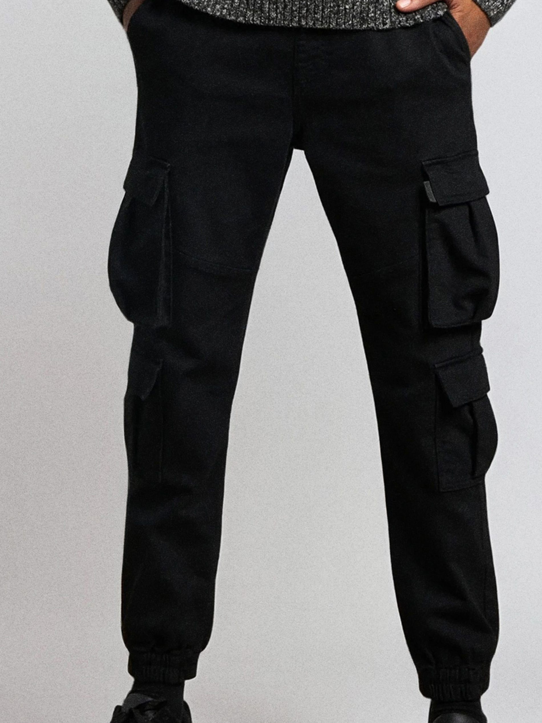 Sinsay - Jeansy cargo - czarny