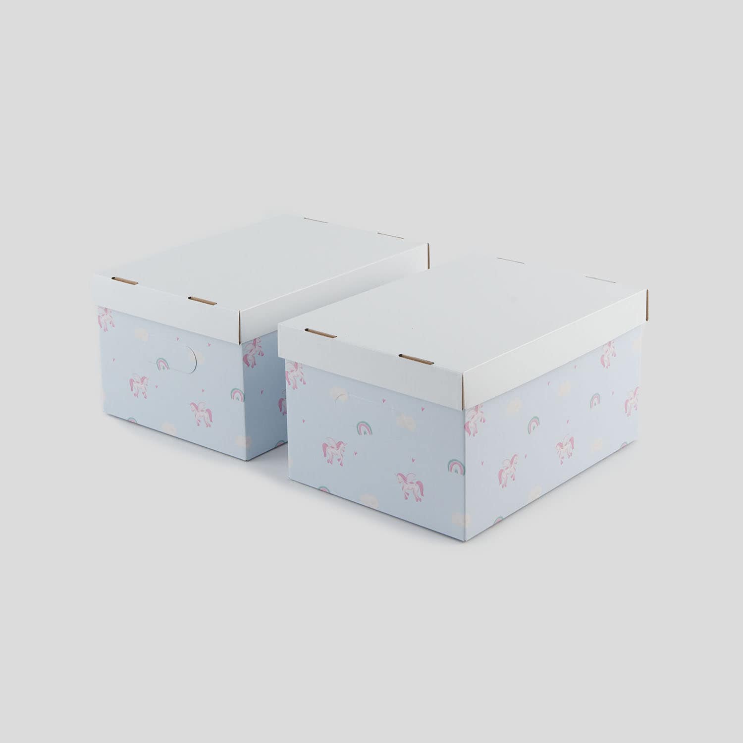 Levně Sinsay - Úložné boxy 2 ks - Růžová
