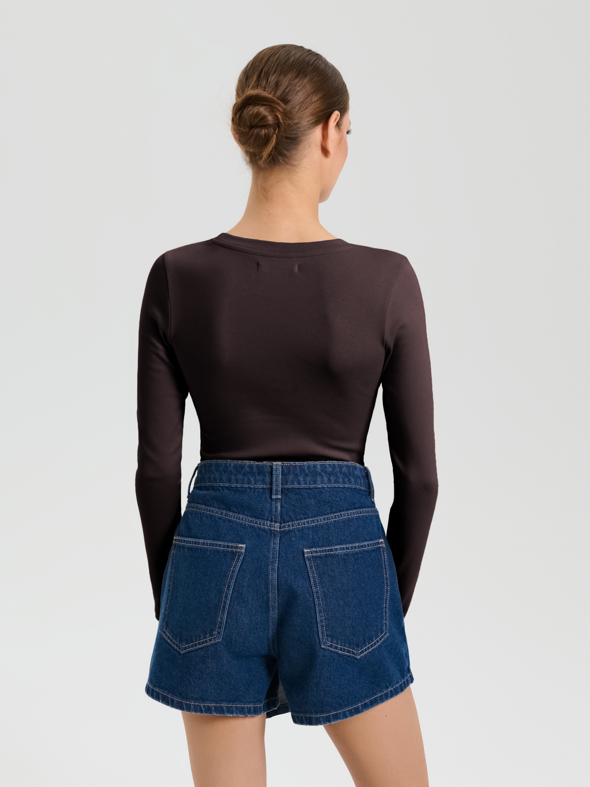 Sinsay - Κορμάκι με μακριά μανίκια - σκουρο καφέ φωτογραφία